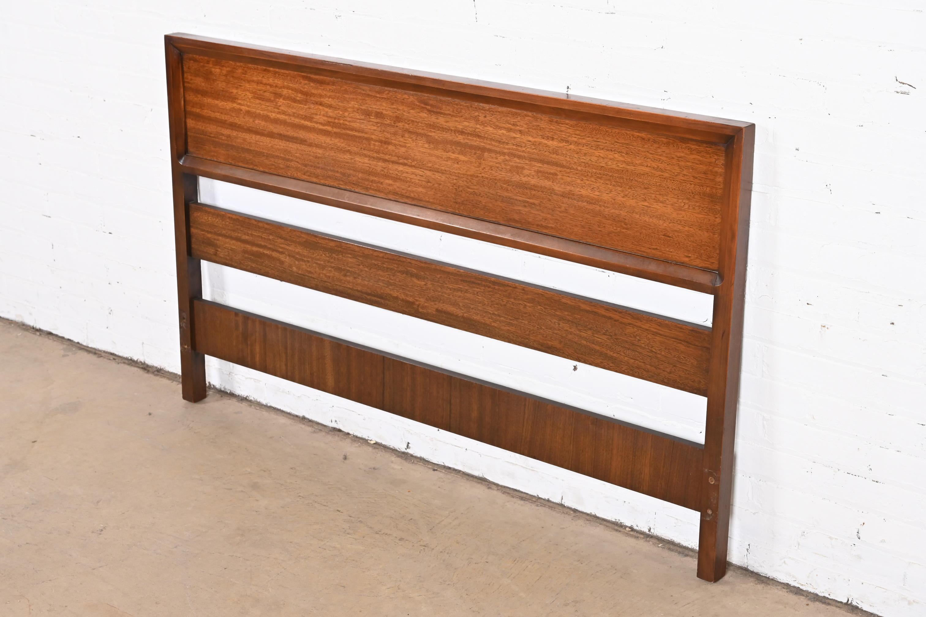 A gorgeous Mid-Century Modern full size headboard in exotic Mindoro wood

By Milo Baughman for Drexel, 