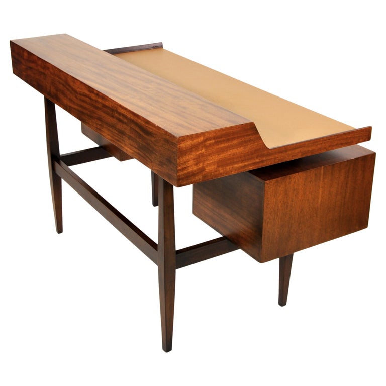 Milo Baughman for Drexel Perspective Mindoro and Leather Desk 1