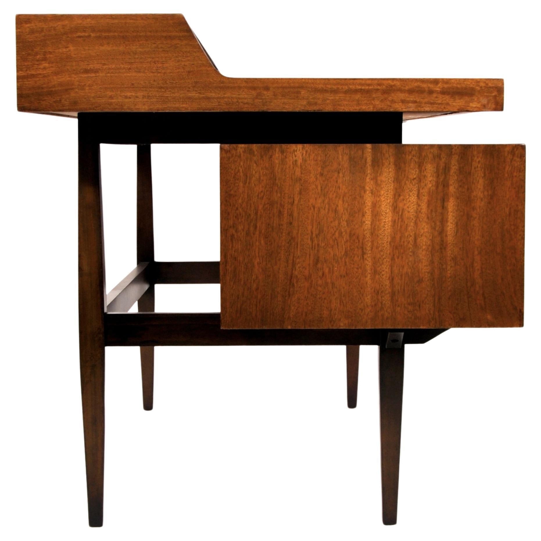 Milo Baughman for Drexel Perspective Mindoro and Leather Desk 1