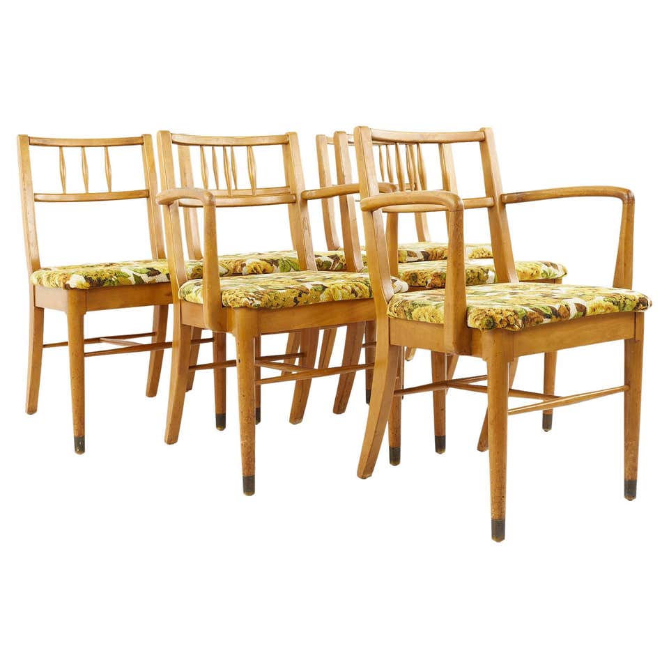 Set of Mid-Century Modern Drexel Declaration Dining Chairs by Kipp ...