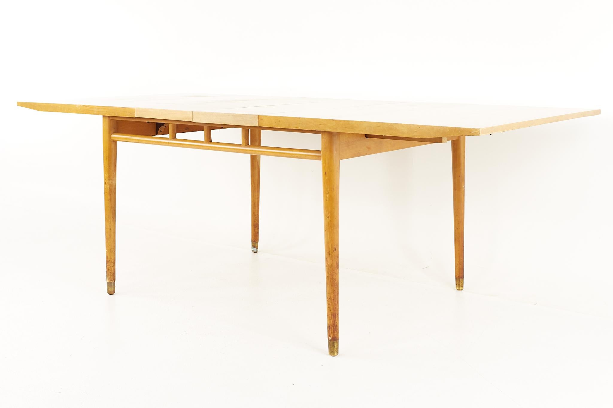 Milo Baughman for Drexel Todays Living Mid Century Dining Table with 3 Leaves 6