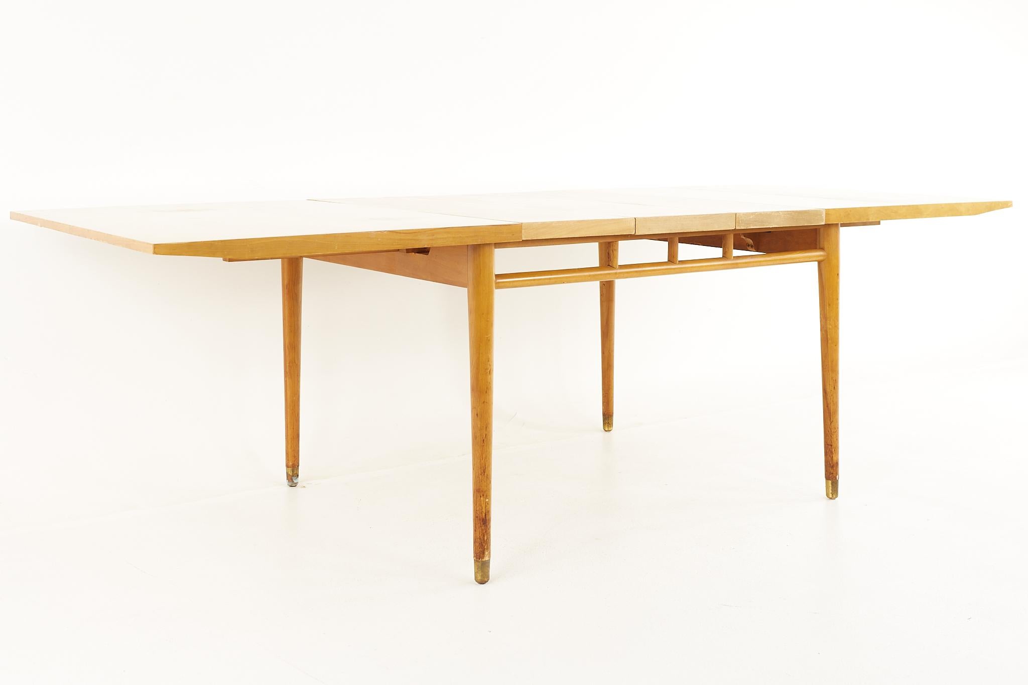 Milo Baughman for Drexel Todays Living Mid Century Dining Table with 3 Leaves 8