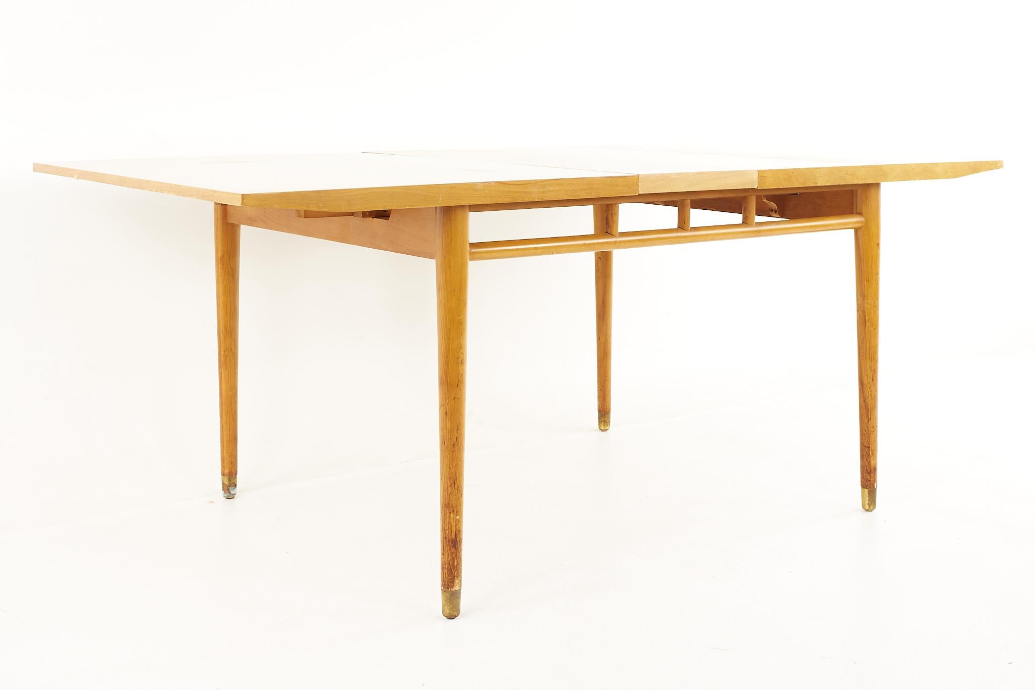 Late 20th Century Milo Baughman for Drexel Todays Living Mid Century Dining Table with 3 Leaves