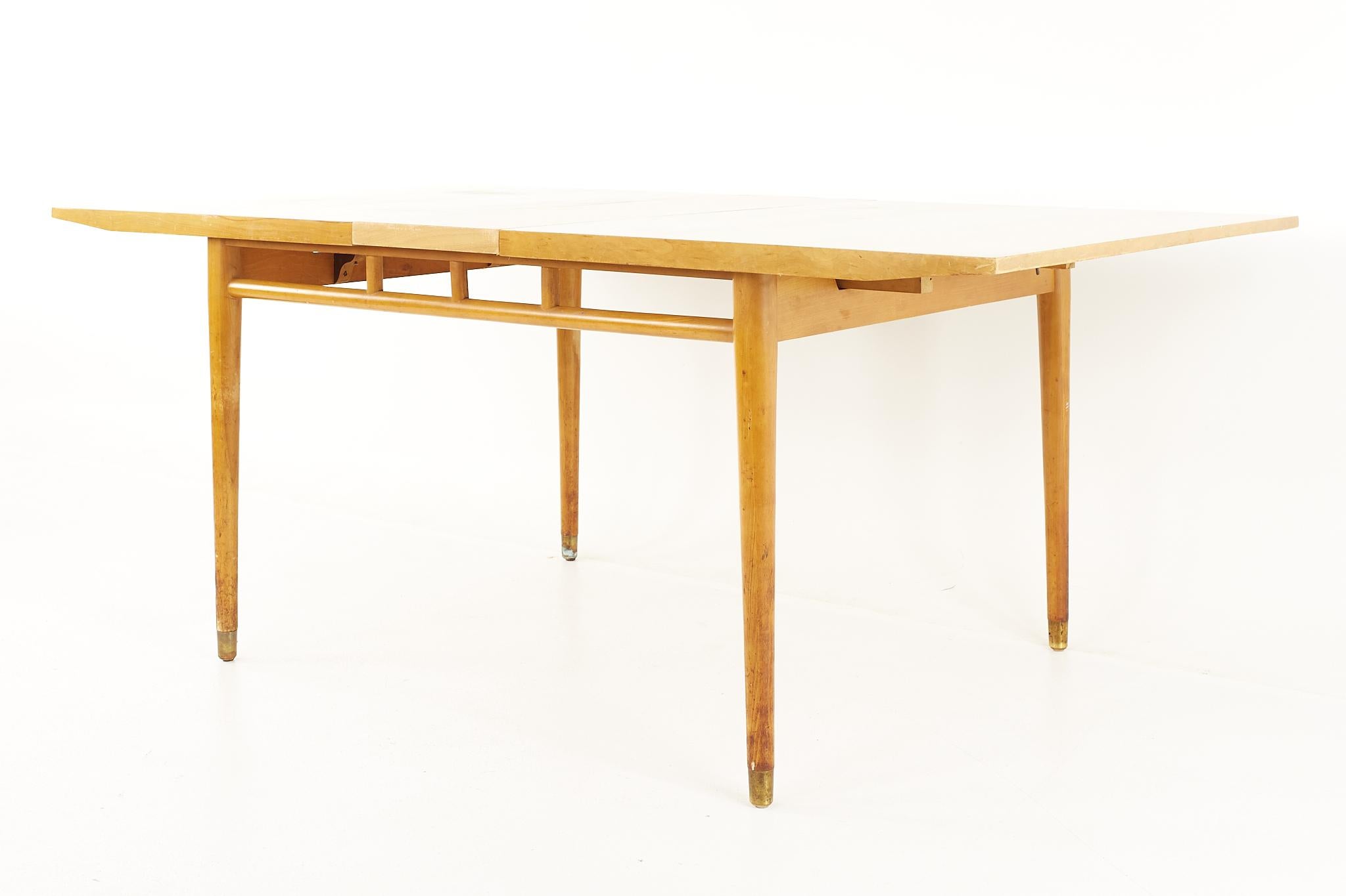 Milo Baughman for Drexel Todays Living Mid Century Dining Table with 3 Leaves 1