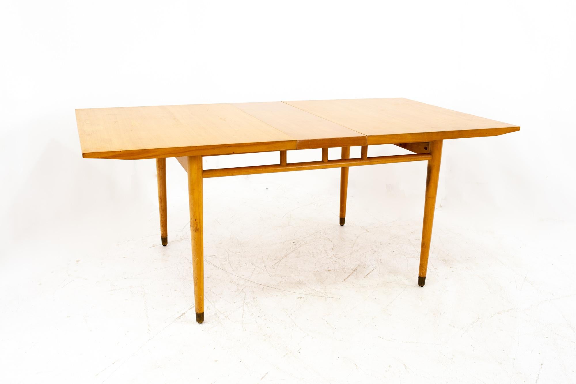 Late 20th Century Milo Baughman for Drexel Todays Living Mid Century Blonde Dining Table