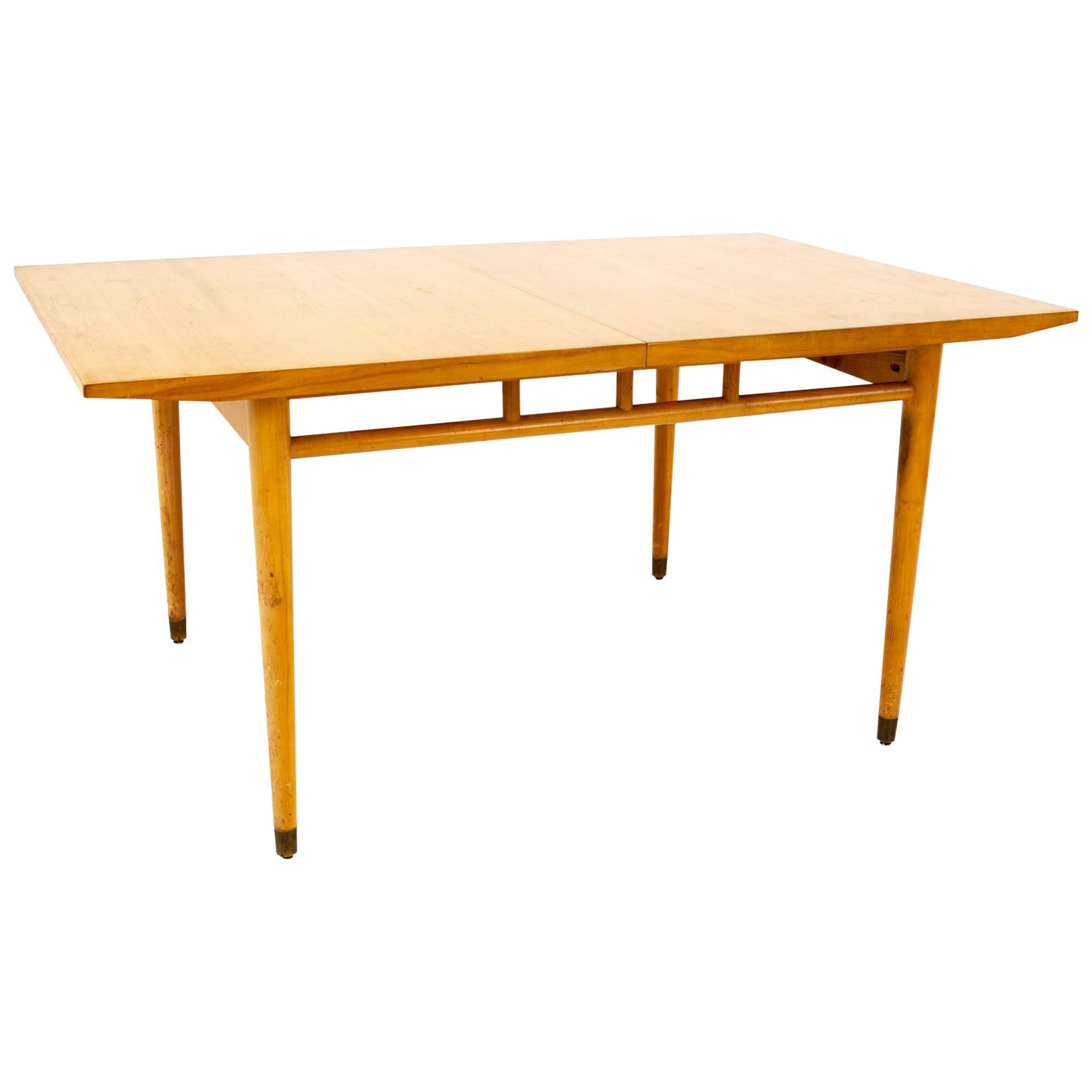 Milo Baughman for Drexel Todays Living Mid Century Blonde Dining Table