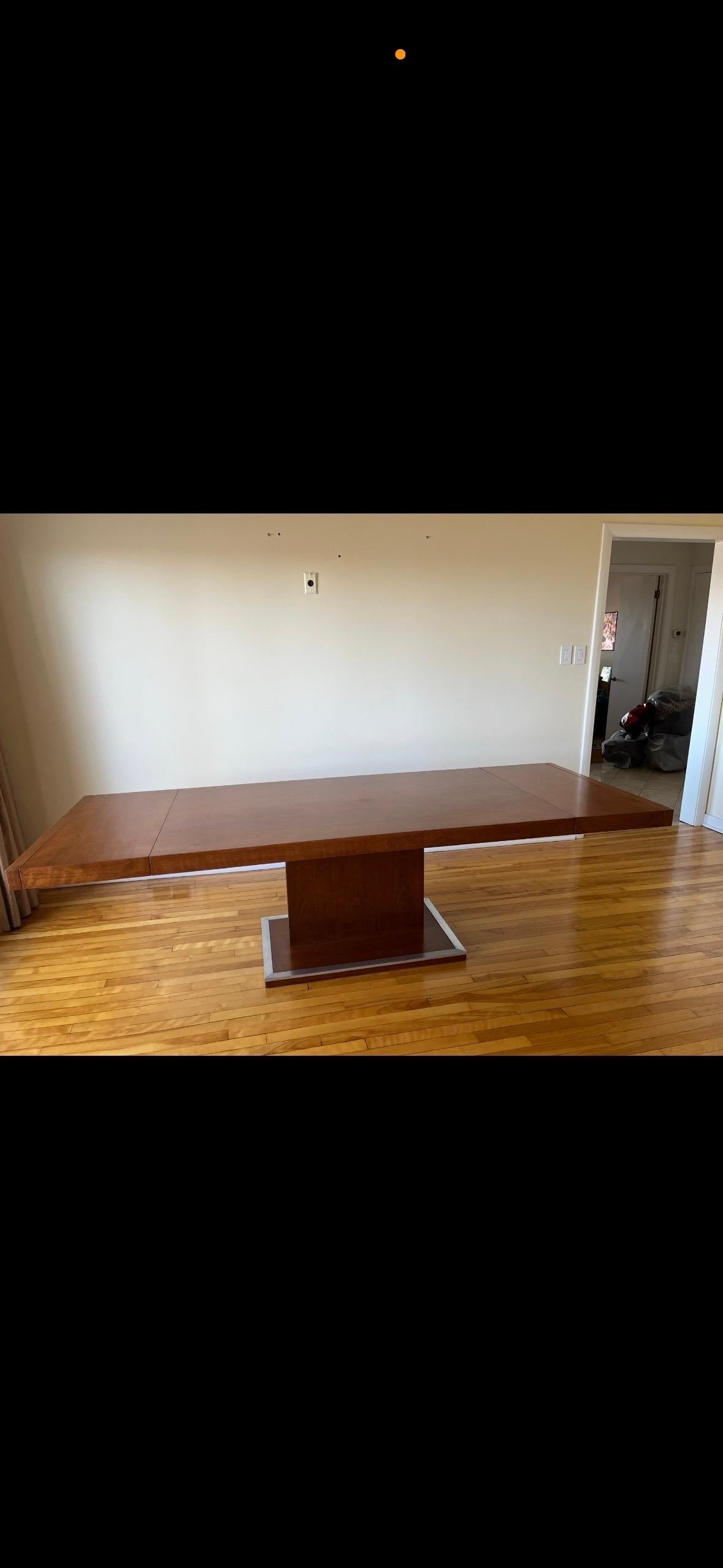 Milo Baughman for Founders Walnut Extension Dining Table For Sale 4