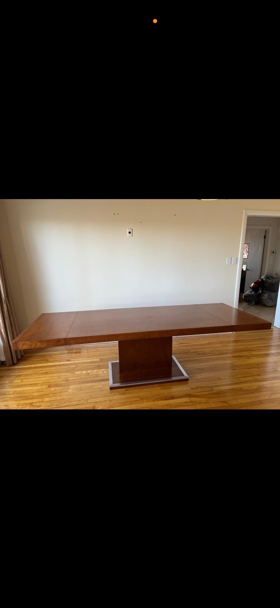 Milo Baughman for Founders Walnut Extension Dining Table For Sale 7