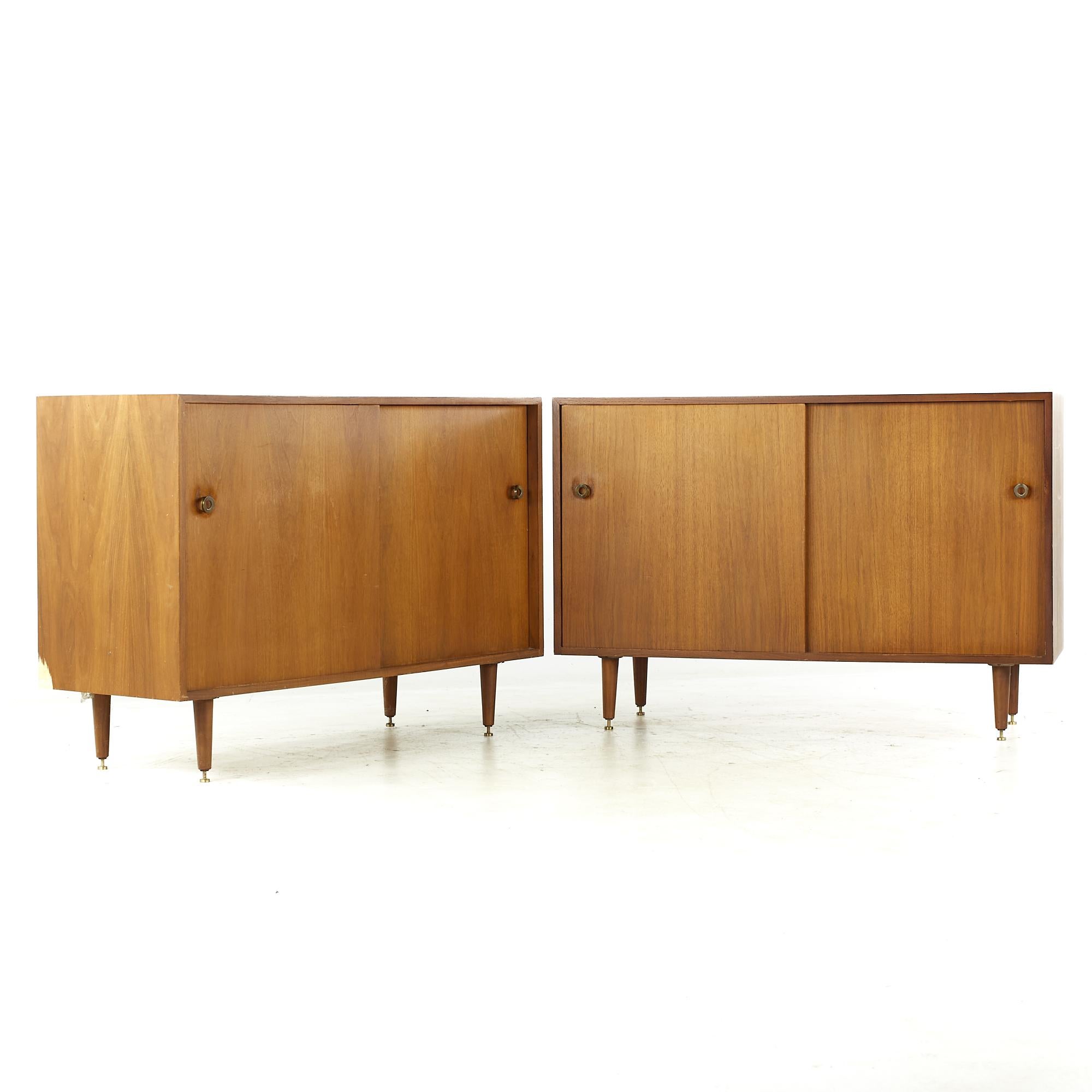 Milo Baughman for Glenn of California midcentury Credenza - Pair

Each credenza measures: 48 wide x 18 deep x 32.75 inches high

All pieces of furniture can be had in what we call restored vintage condition. That means the piece is restored upon