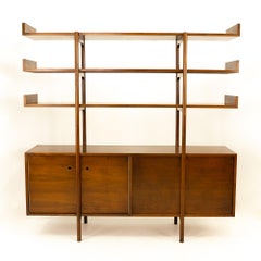 Milo Baughman for Glenn of California Midcentury Room Divider Bookshelf