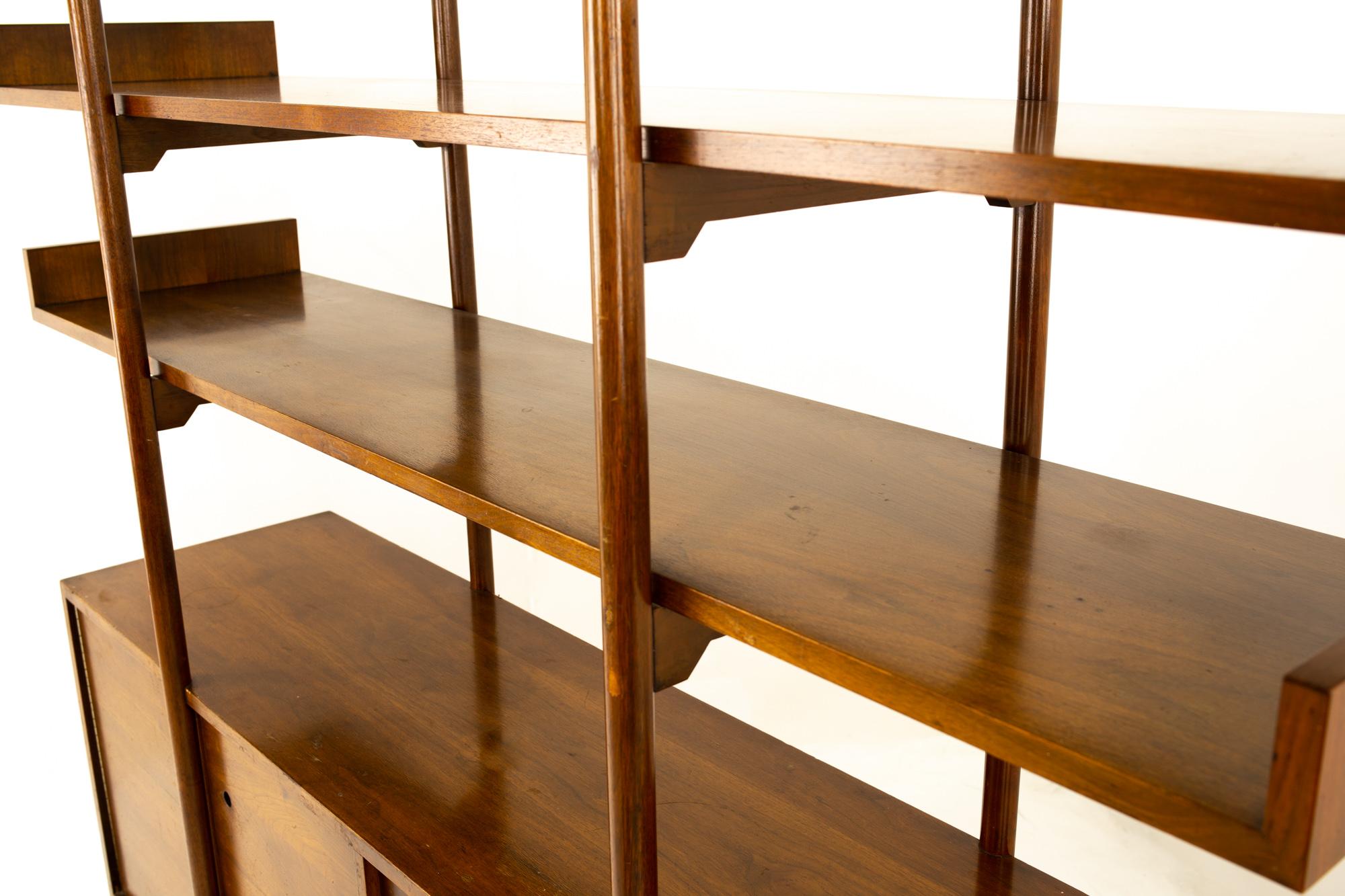 Late 20th Century Milo Baughman for Glenn of California Midcentury Room Divider Bookshelf