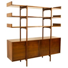 Milo Baughman for Glenn of California Midcentury Room Divider Bookshelf