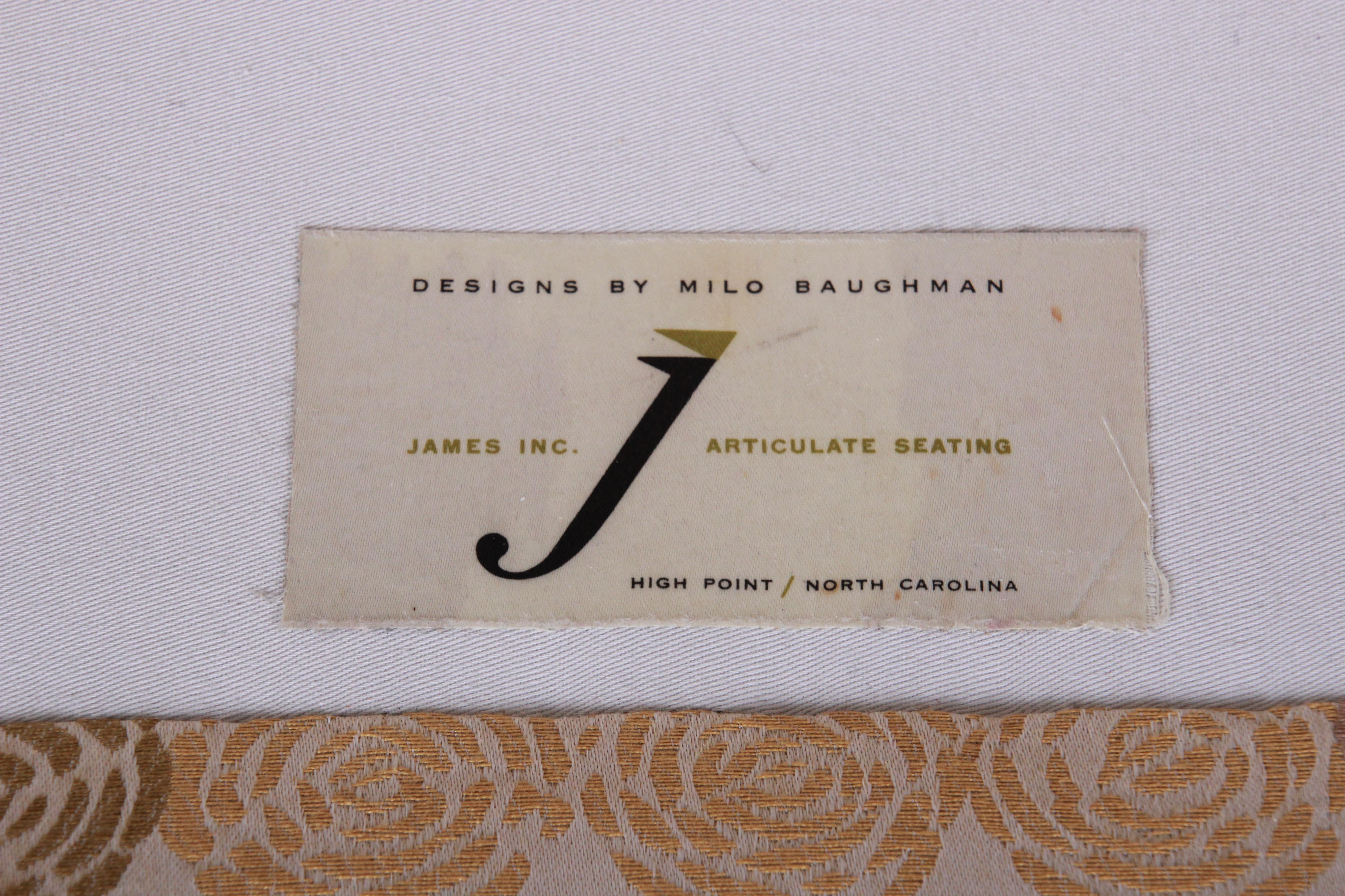 Milo Baughman for James Inc. Articulate Seating Club Chair 3
