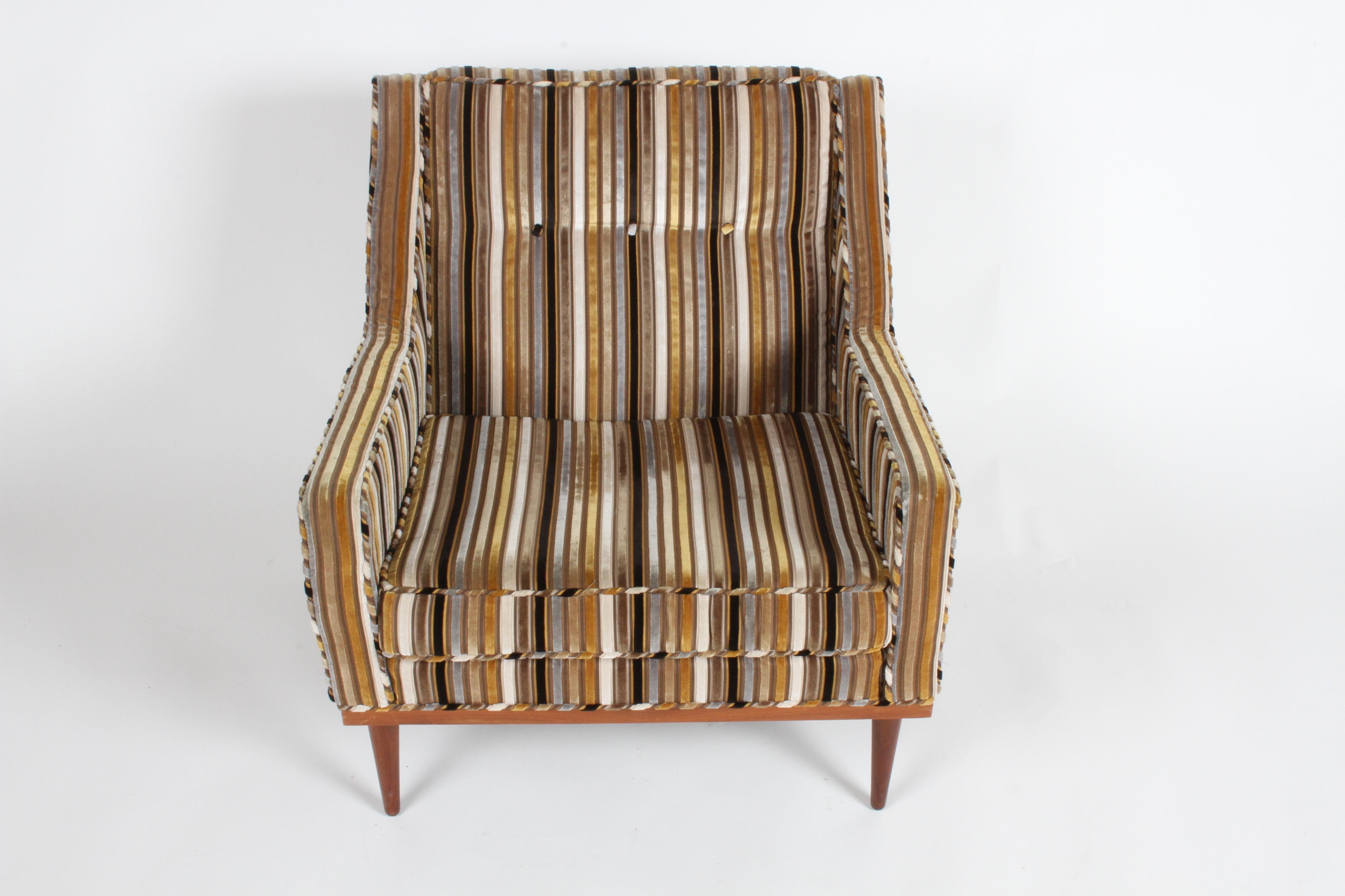 Walnut Milo Baughman for James Inc. Lounge Chair