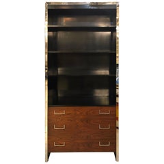 West Michigan Furniture Mid-Century Modern Bookcase Ebony and Rosewood