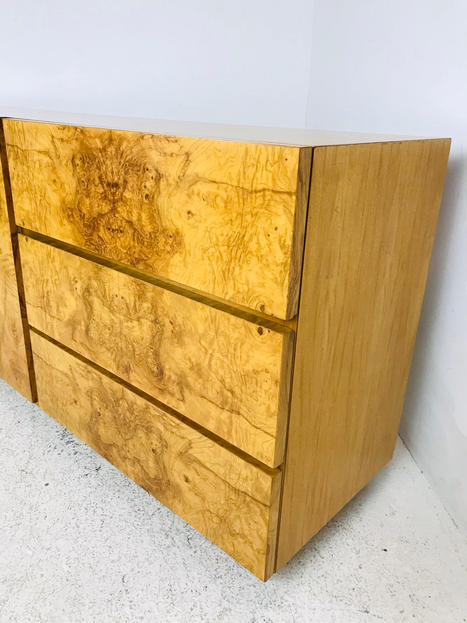 burlwood dresser