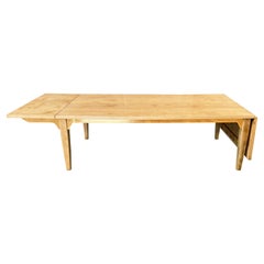 Milo Baughman for Murray Birch and Brass Drop-Leaf Coffee Table, 1953