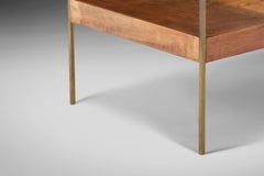 Milo Baughman for Murray Furniture Maple and Brass Coffee Table, c. 1955