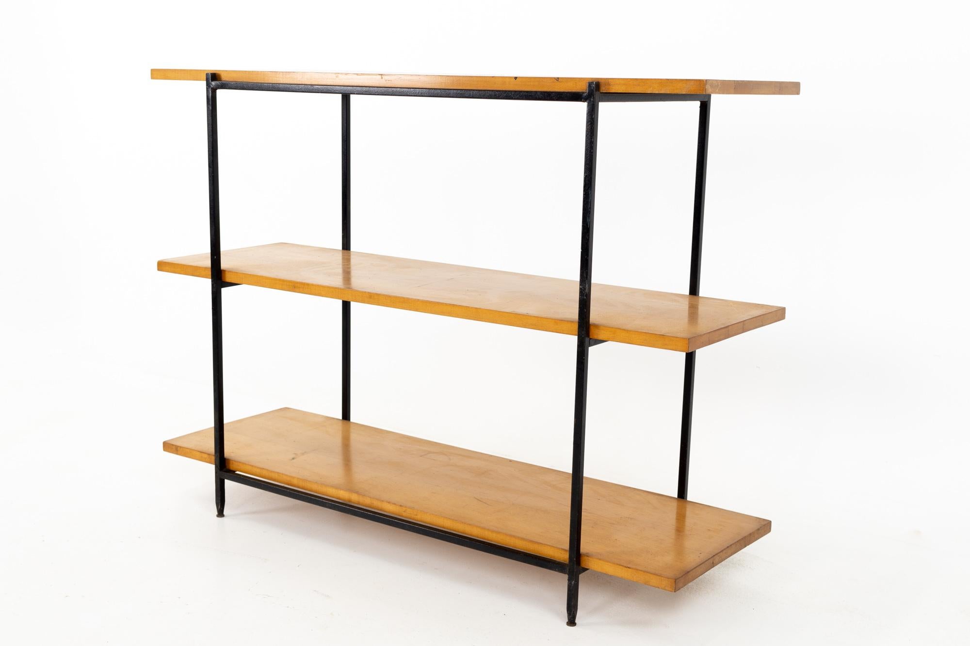 Milo Baughman for Murray Furniture mid century book shelf console table
This shelf is 40.25 wide x 13.25 deep x 29.75 inches high

All pieces of furniture can be had in what we call restored vintage condition. That means the piece is restored
