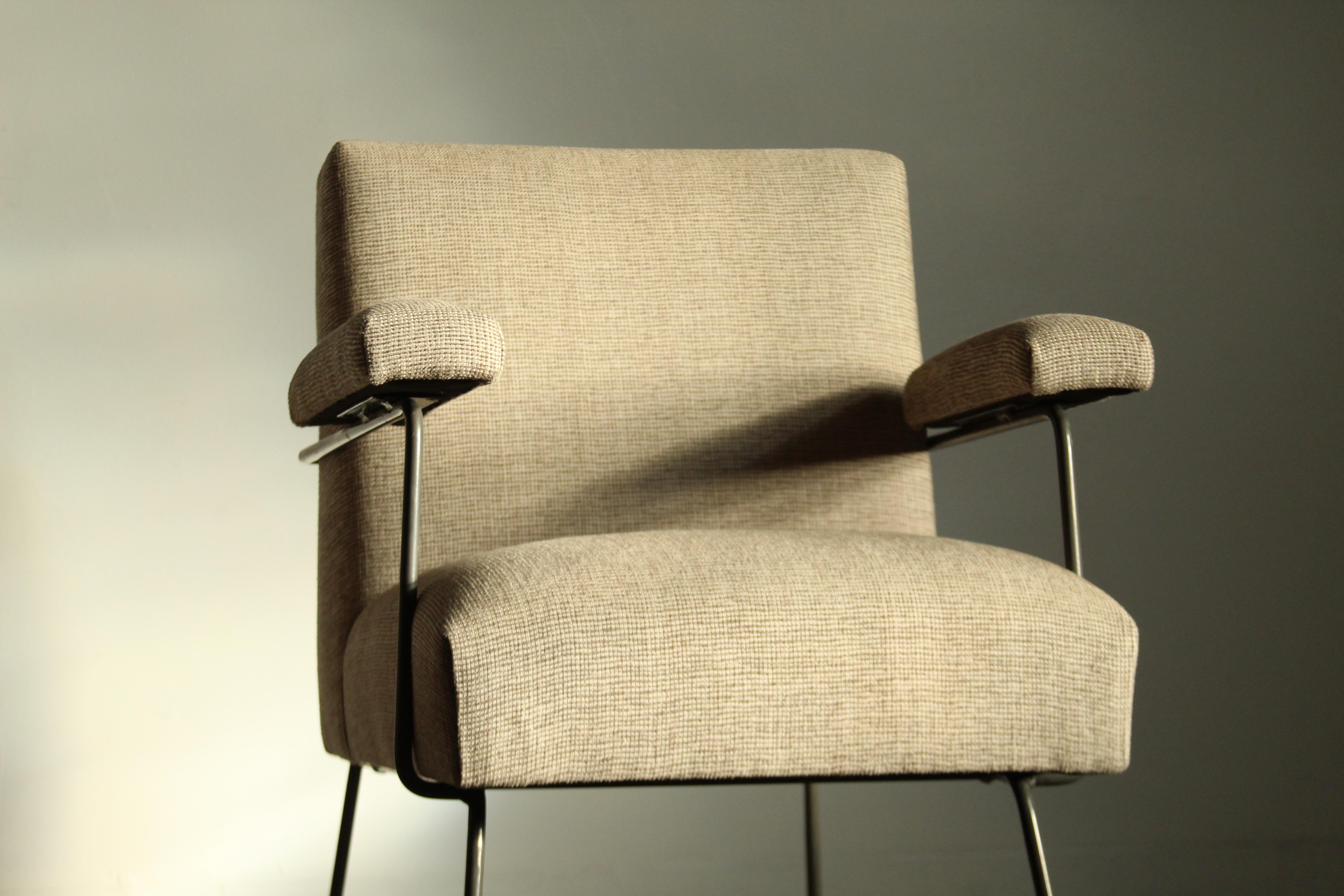 Milo Baughman for Pacific Iron Dining Chairs, Set of 6, 1950s 3