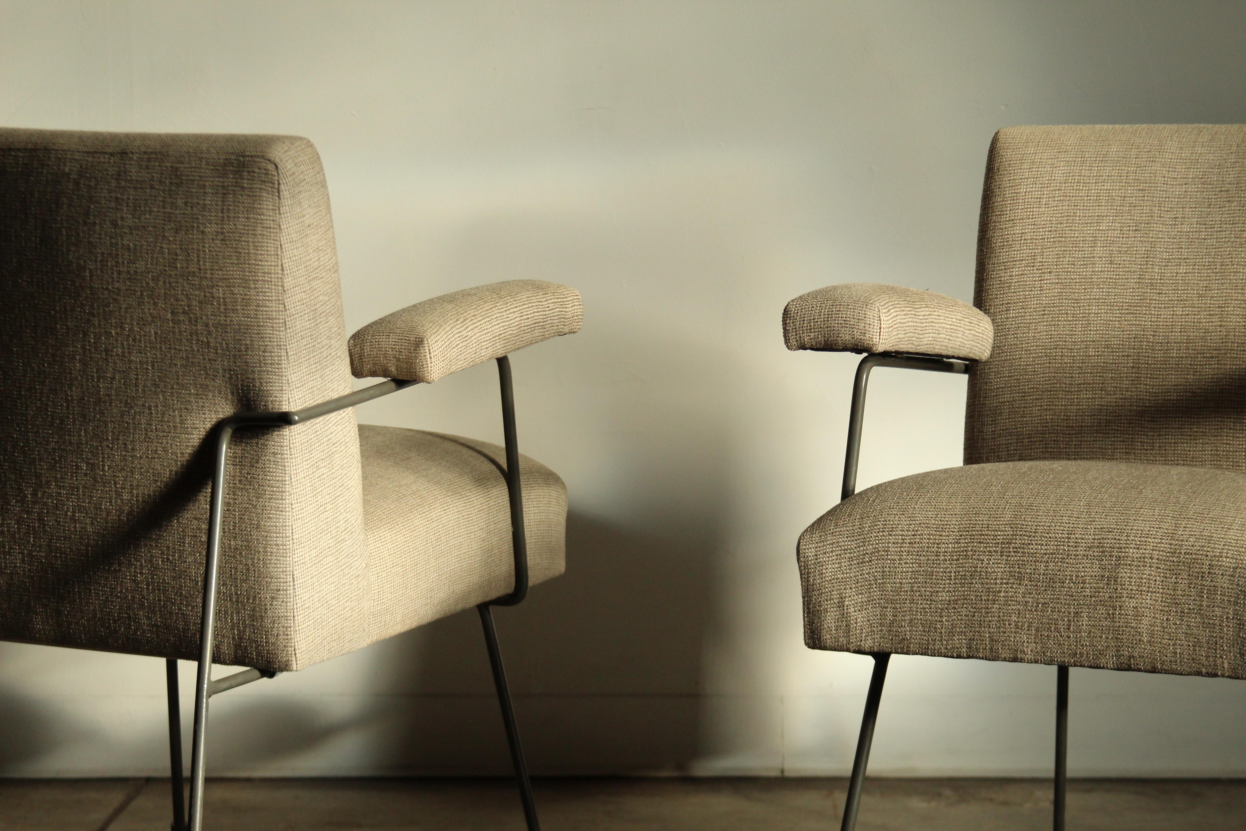Milo Baughman for Pacific Iron Dining Chairs, Set of 6, 1950s 5