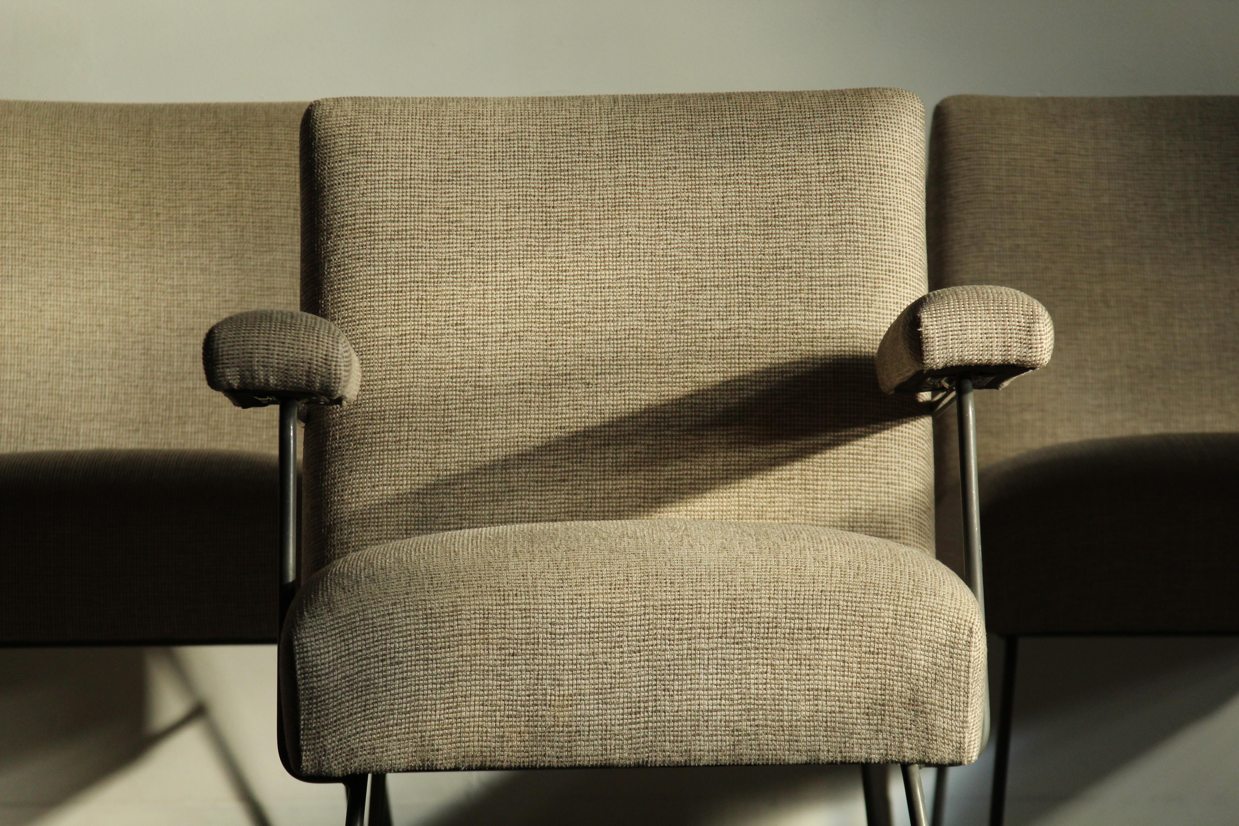 Mid-20th Century Milo Baughman for Pacific Iron Dining Chairs, Set of 6, 1950s