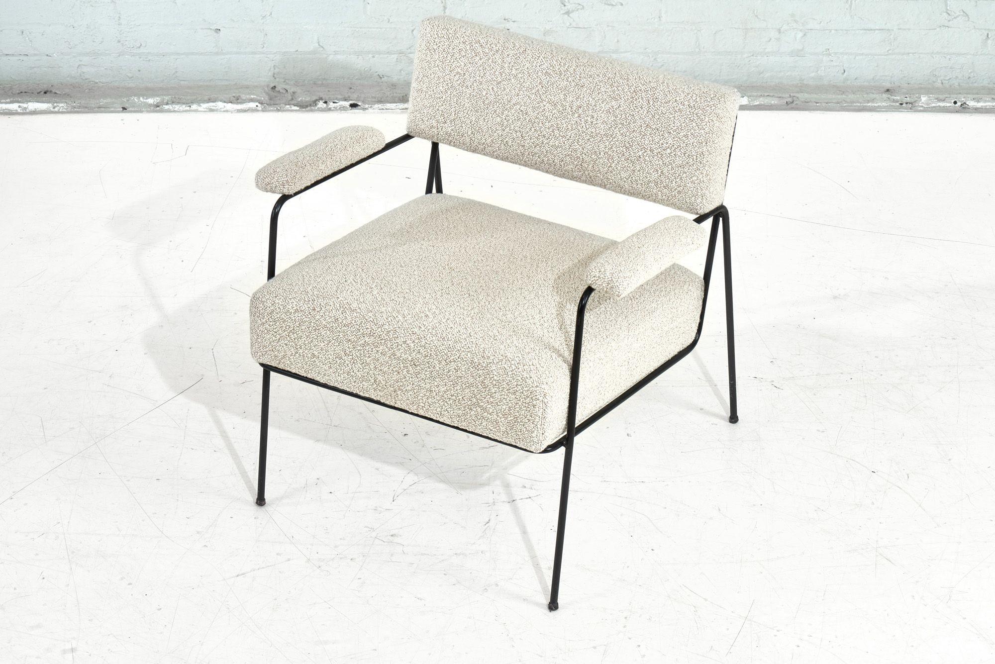 American Milo Baughman for Pacific Iron Lounge Chair, 1950 For Sale