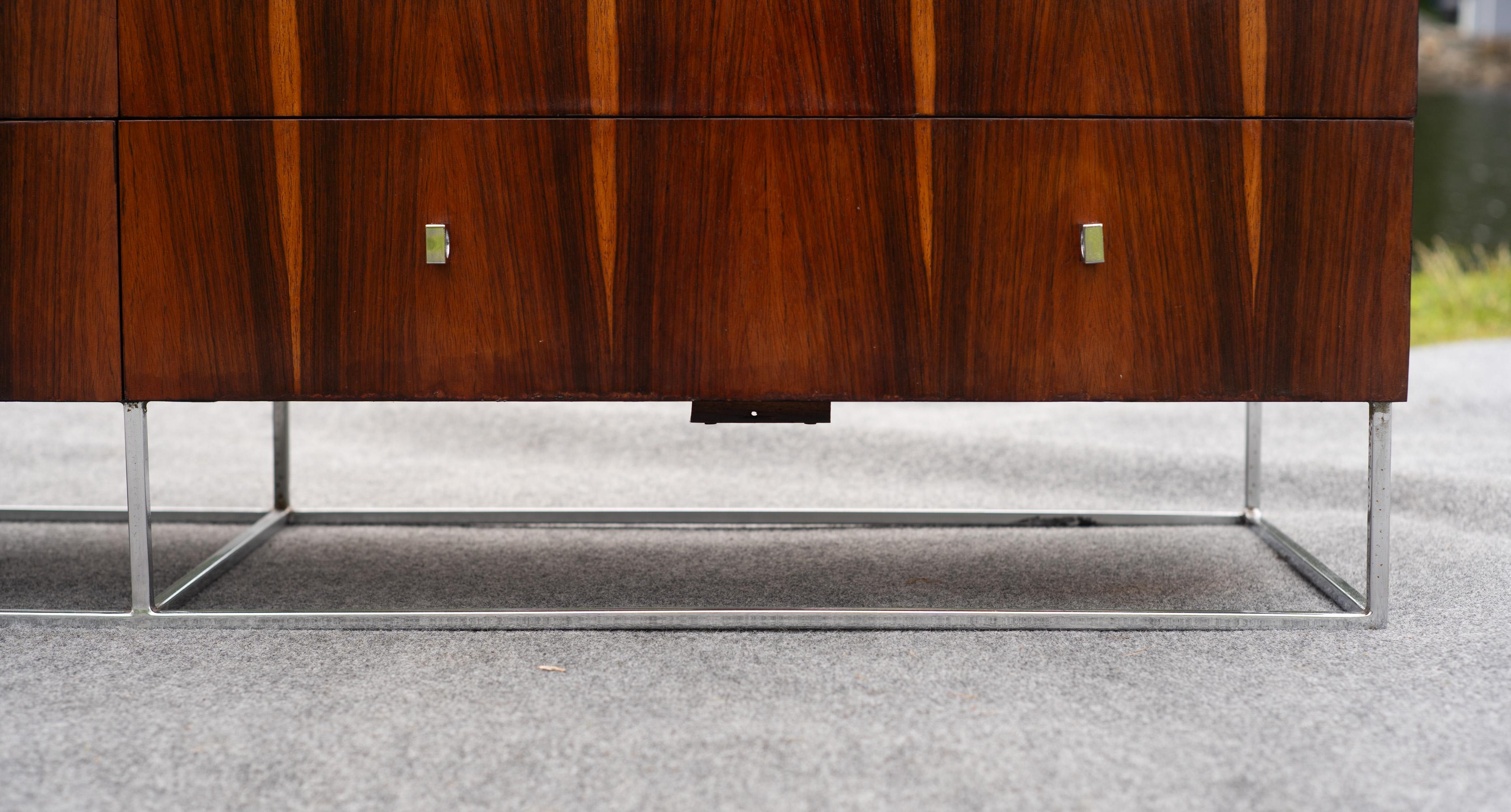 Milo Baughman für Rougier Palisander & Chrom 10-Schubladen-Credenza-Schrank Kommode im Angebot 4