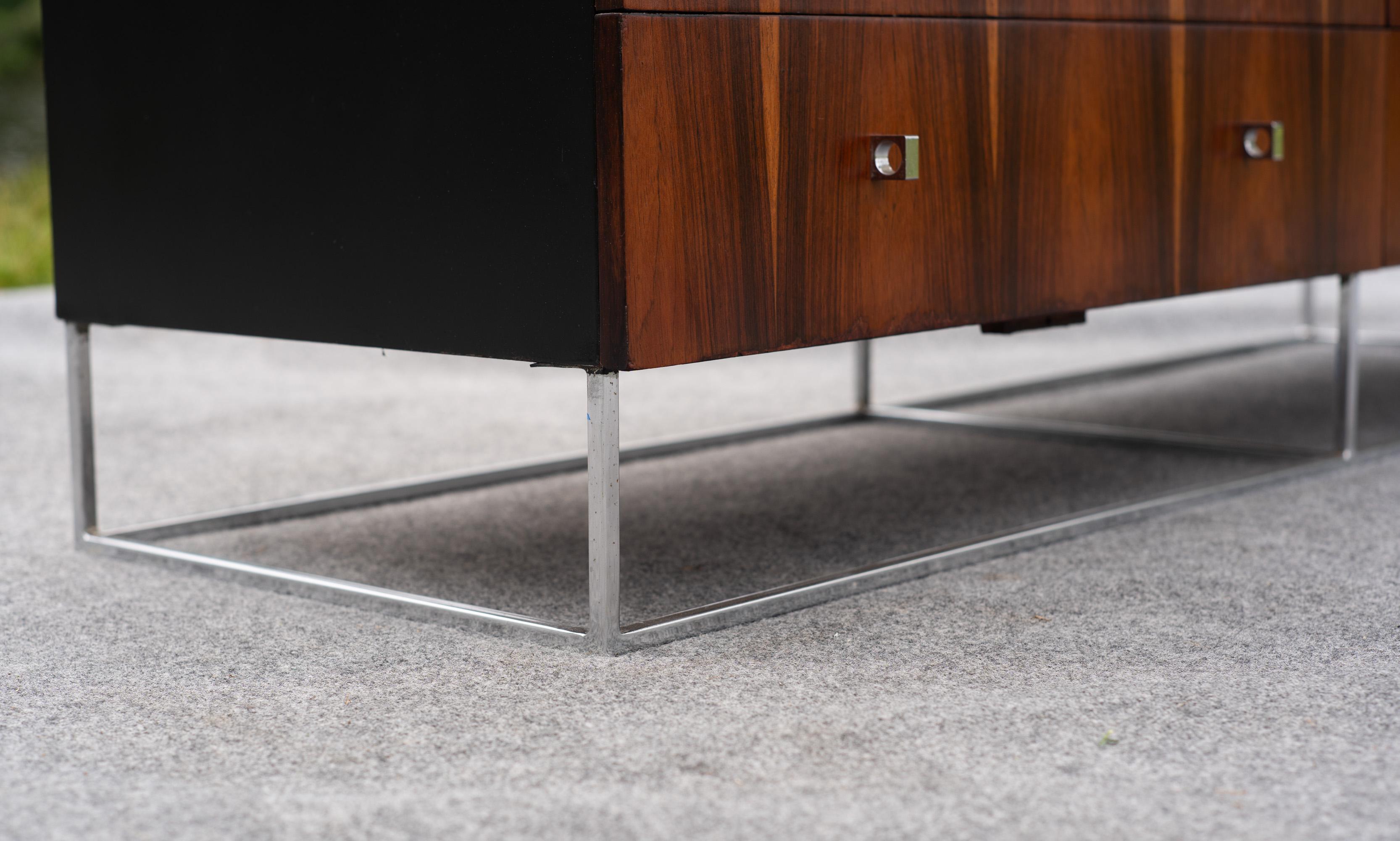 Milo Baughman für Rougier Palisander & Chrom 10-Schubladen-Credenza-Schrank Kommode im Angebot 5