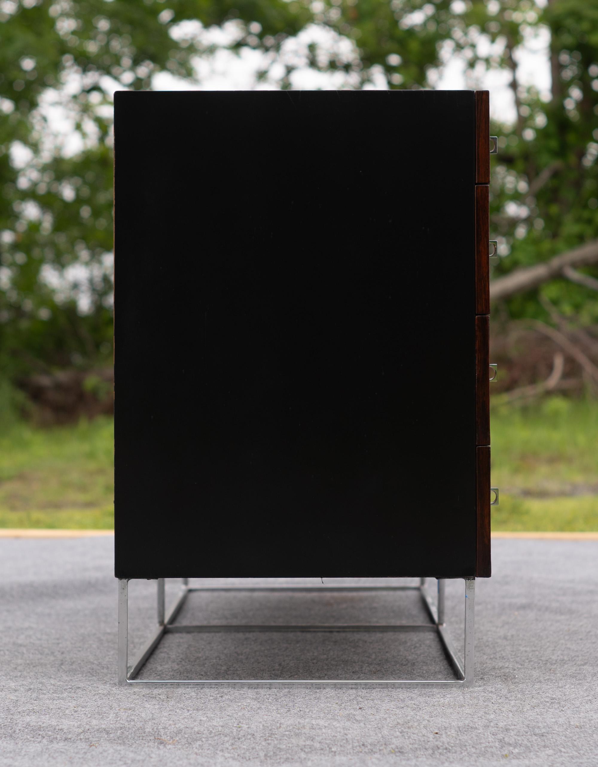 Milo Baughman für Rougier Palisander & Chrom 10-Schubladen-Credenza-Schrank Kommode (Kanadisch) im Angebot