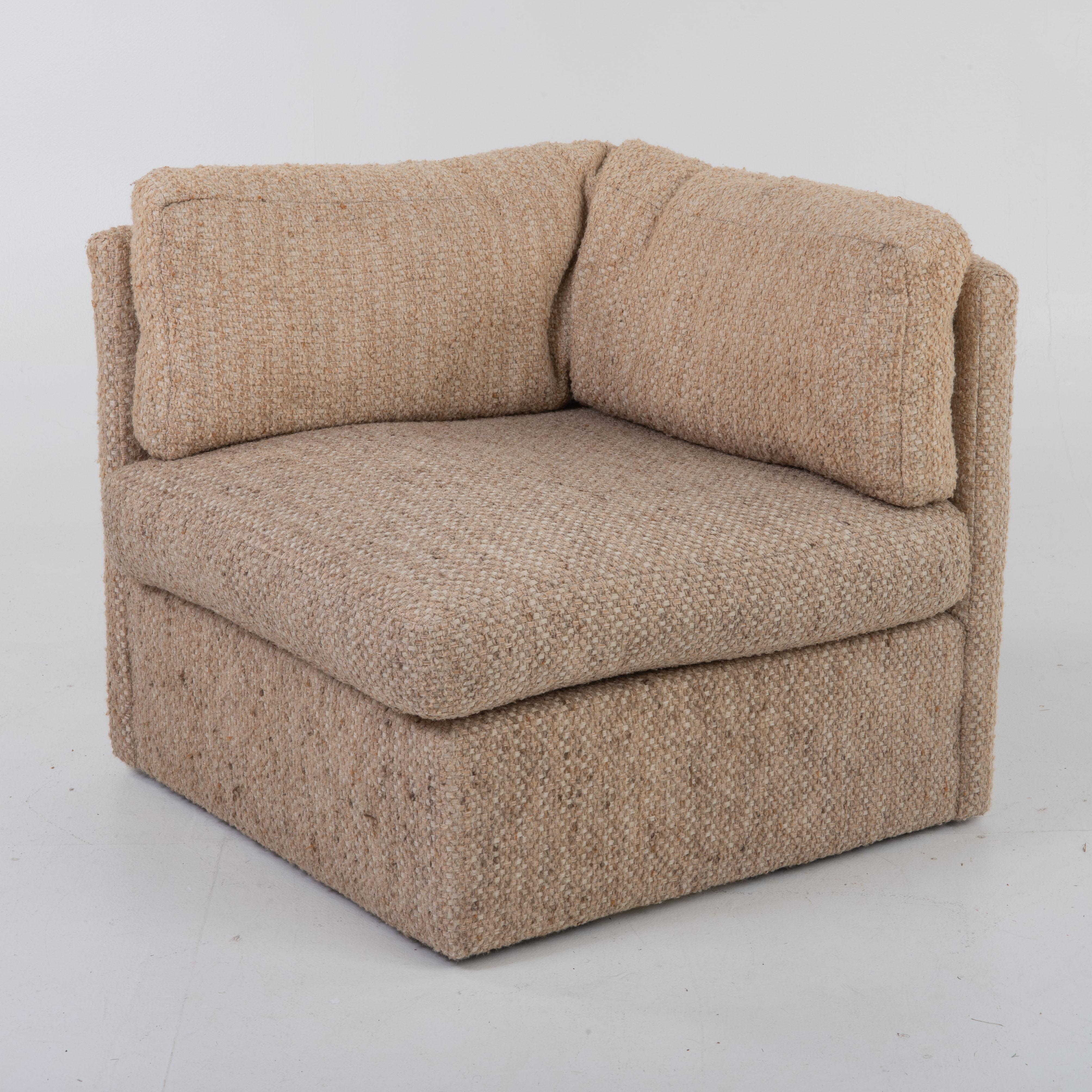 Late 20th Century Milo Baughman for Thayer Coggin 10 Piece Curved Modular Sectional Sofa