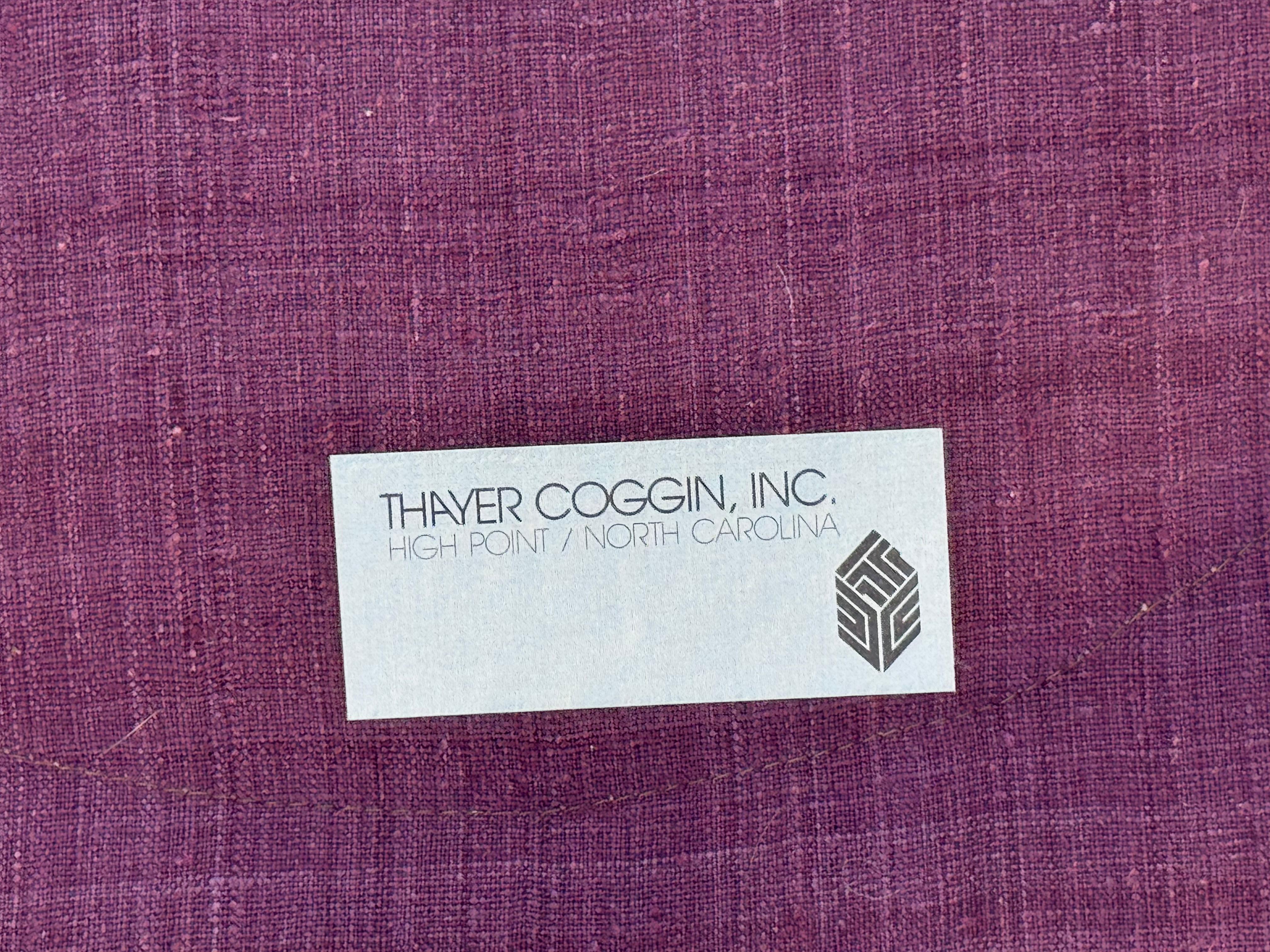 Milo Baughman for Thayer-Coggin 1980's One Arm Chaise Lounge - Down Cushions In Good Condition For Sale In St. Louis, MO