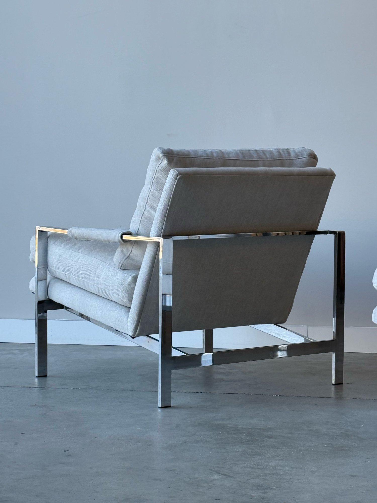 Paire de chaises longues Milo Baughman pour Thayer Coggin 951 en vente 3