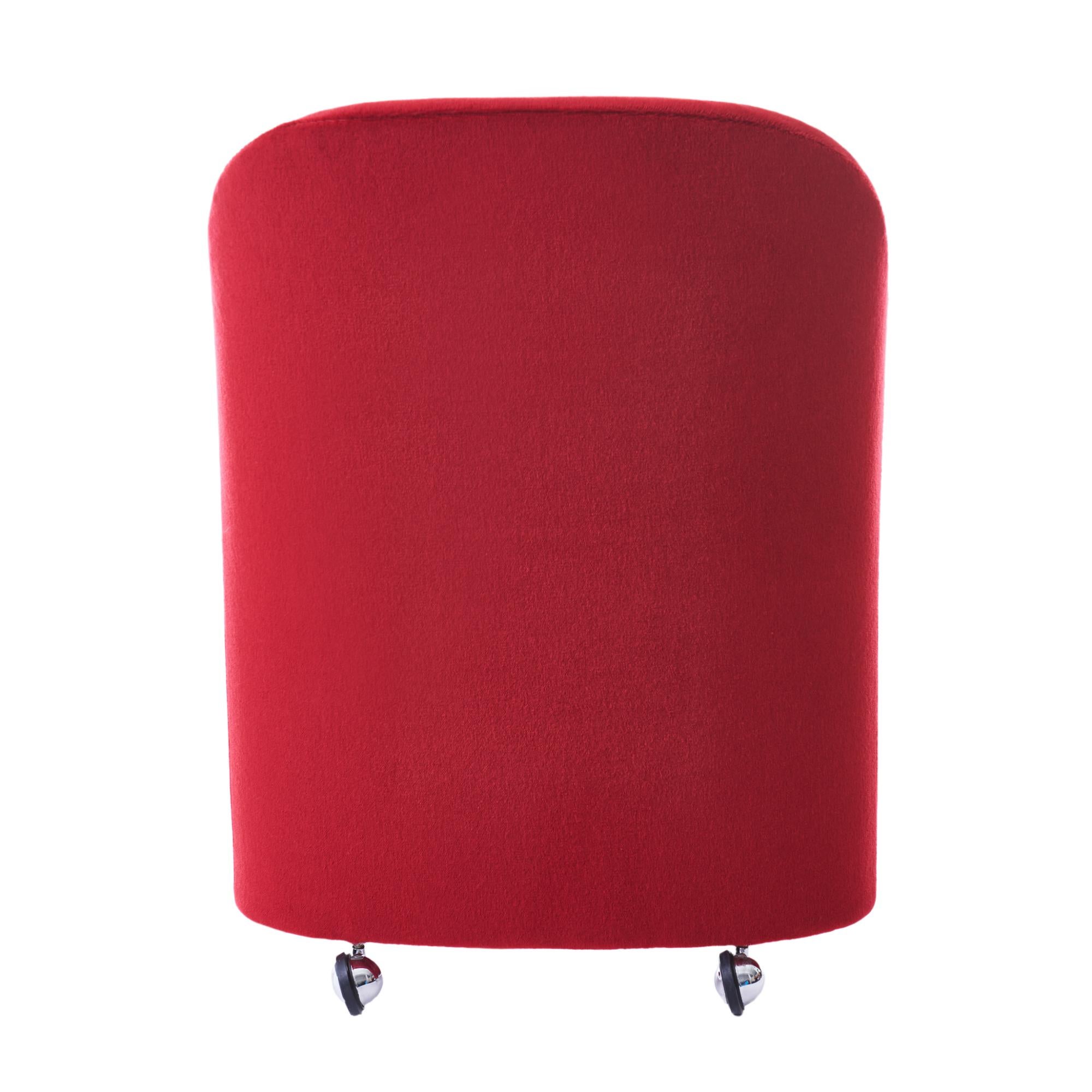Milo Baughman for Thayer Coggin Barrel Dining Chairs in Mohair In Excellent Condition In Chicago, IL