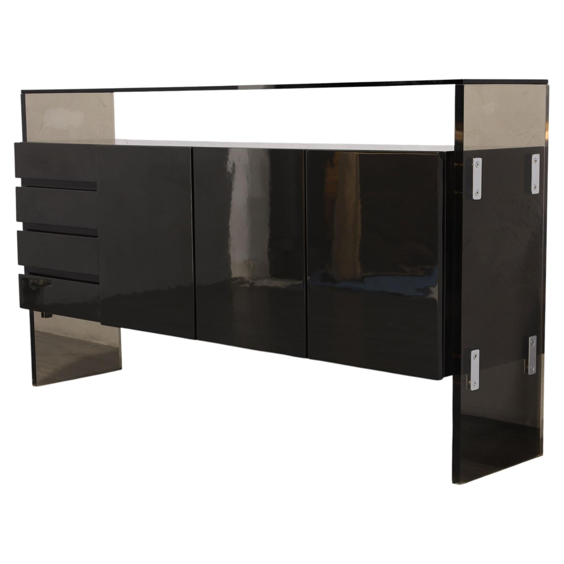 Milo Baughman for Thayer Coggin Black Lacquer Sideboard