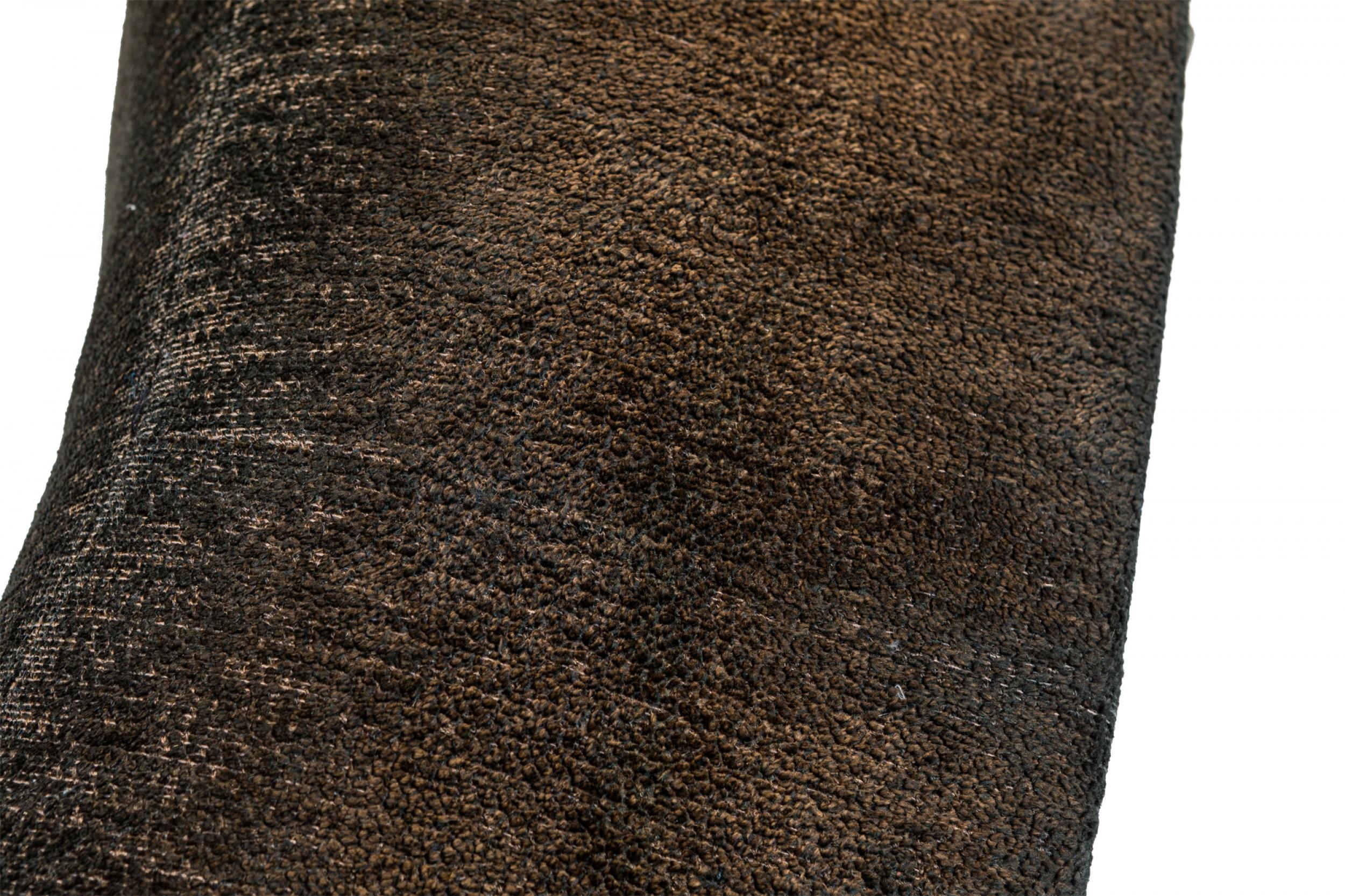 Milo Baughman for Thayer Coggin Black Upholstered Saddle Ottoman For Sale 3