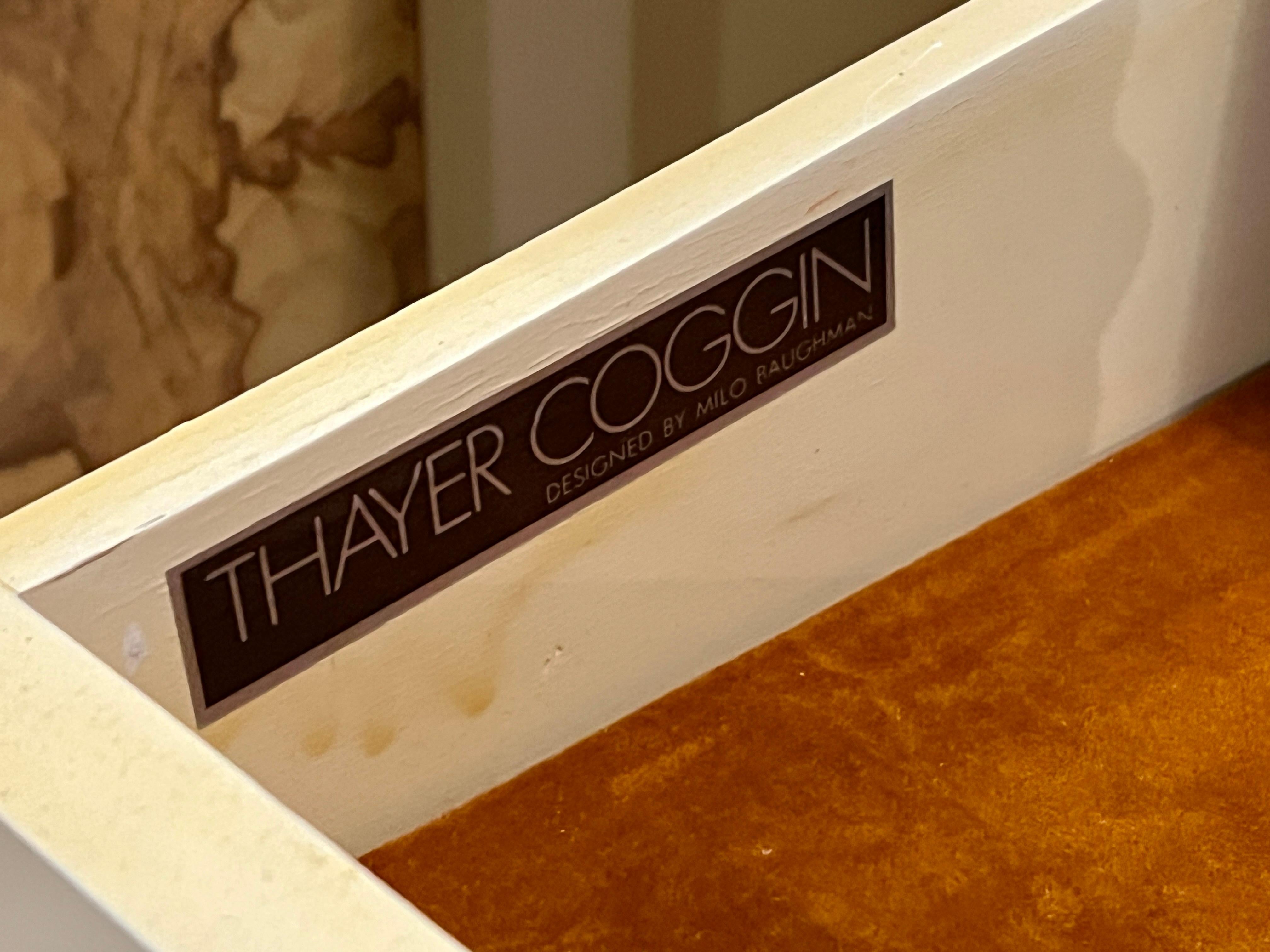 Late 20th Century Milo Baughman for Thayer Coggin Burl Wood Credenza For Sale