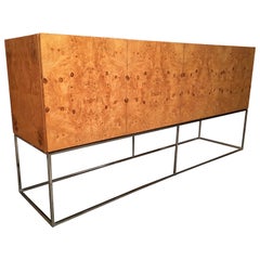 Milo Baughman for Thayer Coggin Burl Wood Credenza