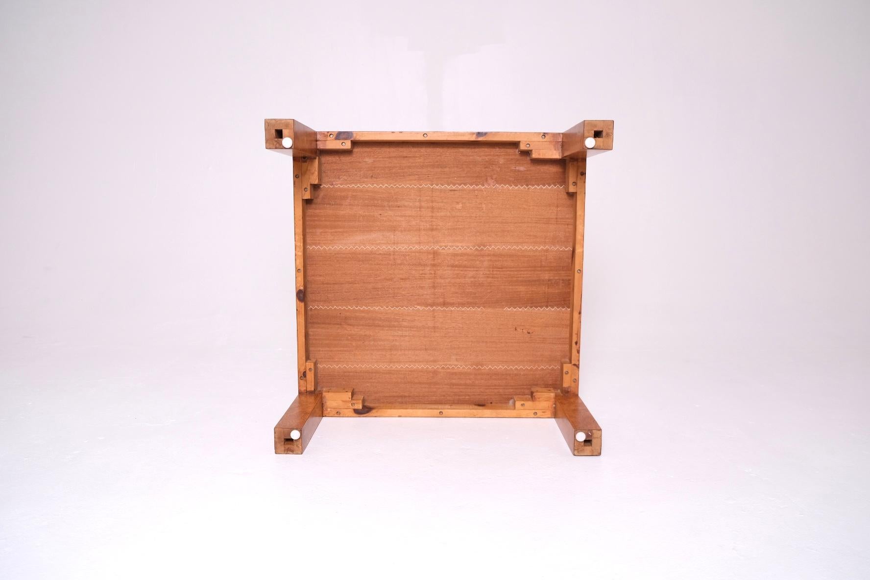 Broussin Table basse Parsons en bois de ronce, Milo Baughman pour Thayer Coggin, années 1970 en vente