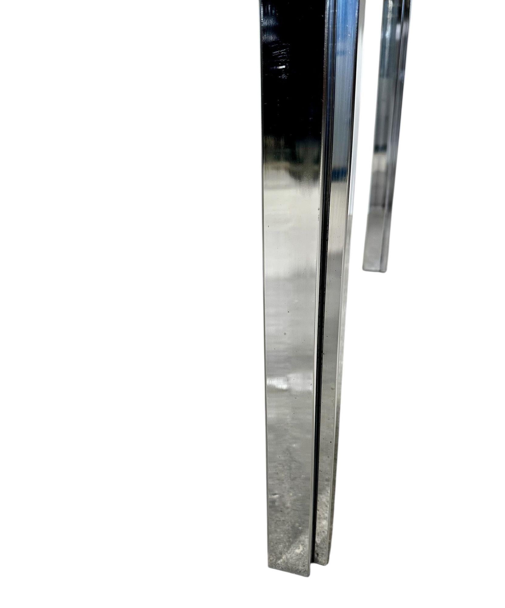 Mid-20th Century Milo Baughman for Thayer Coggin Burlwood and Chrome Dining Table, 1960 For Sale