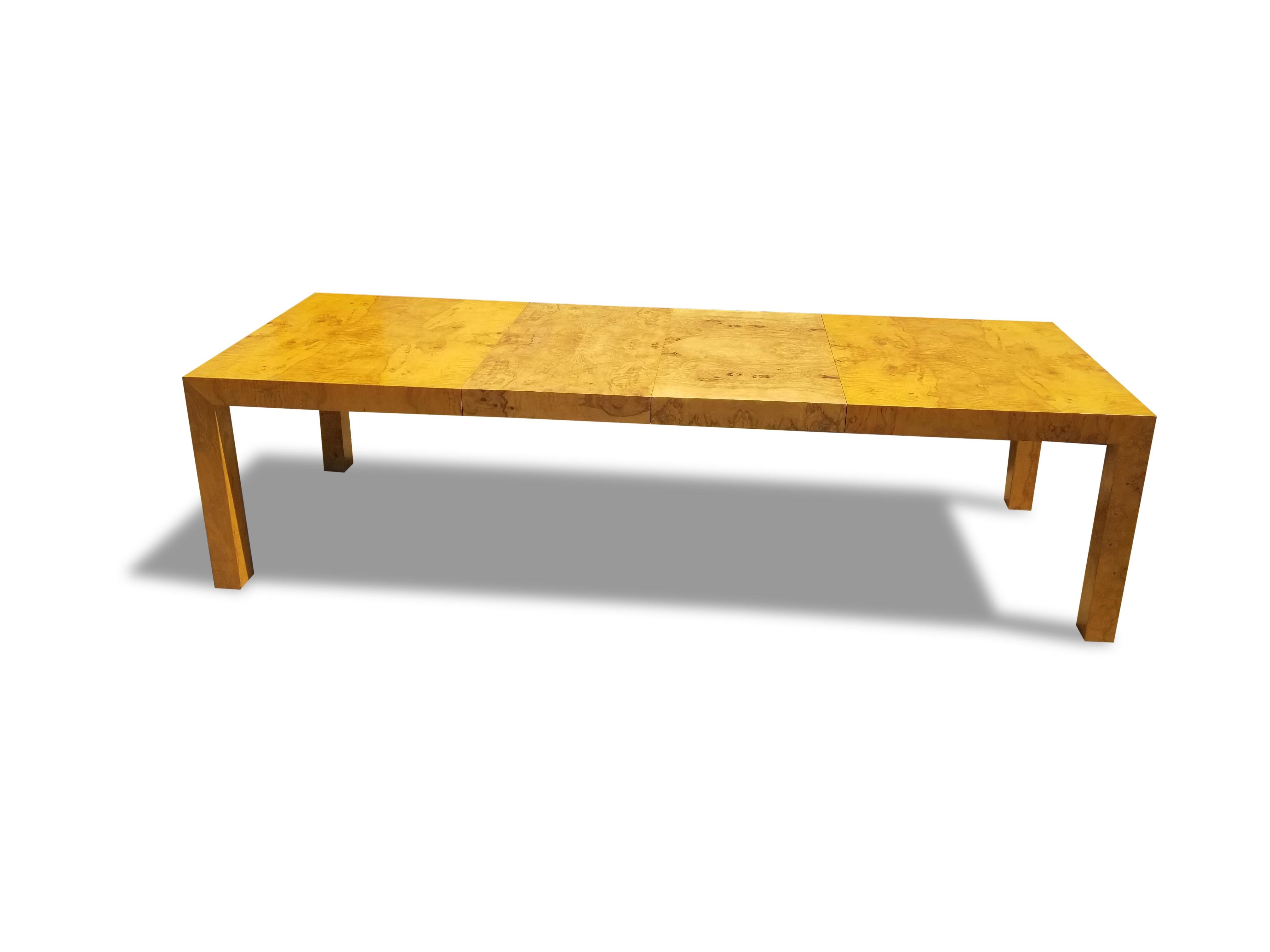 Milo Baughman for Thayer Coggin Burlwood Dining Table 4