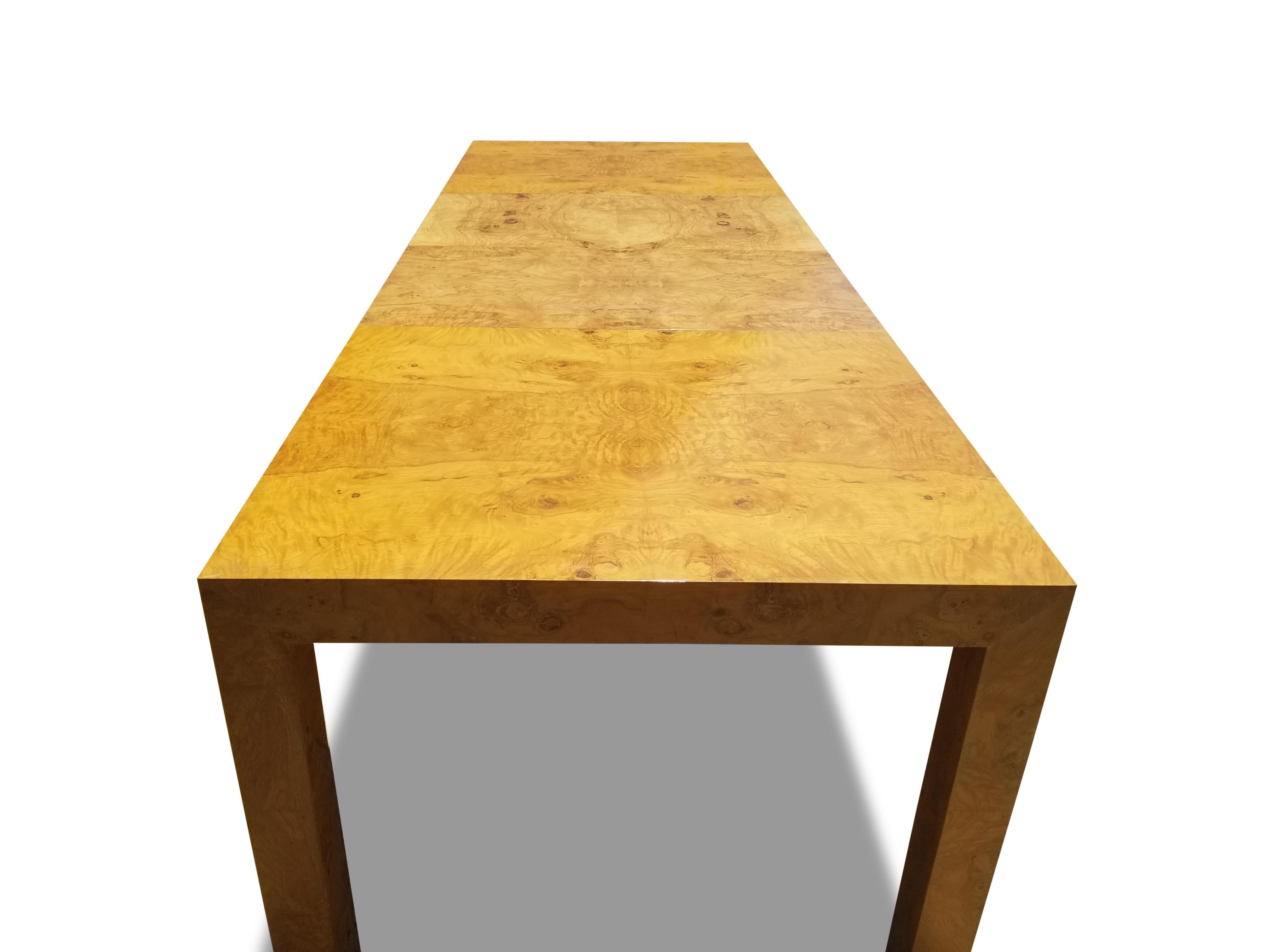 Milo Baughman for Thayer Coggin Burlwood Dining Table 1