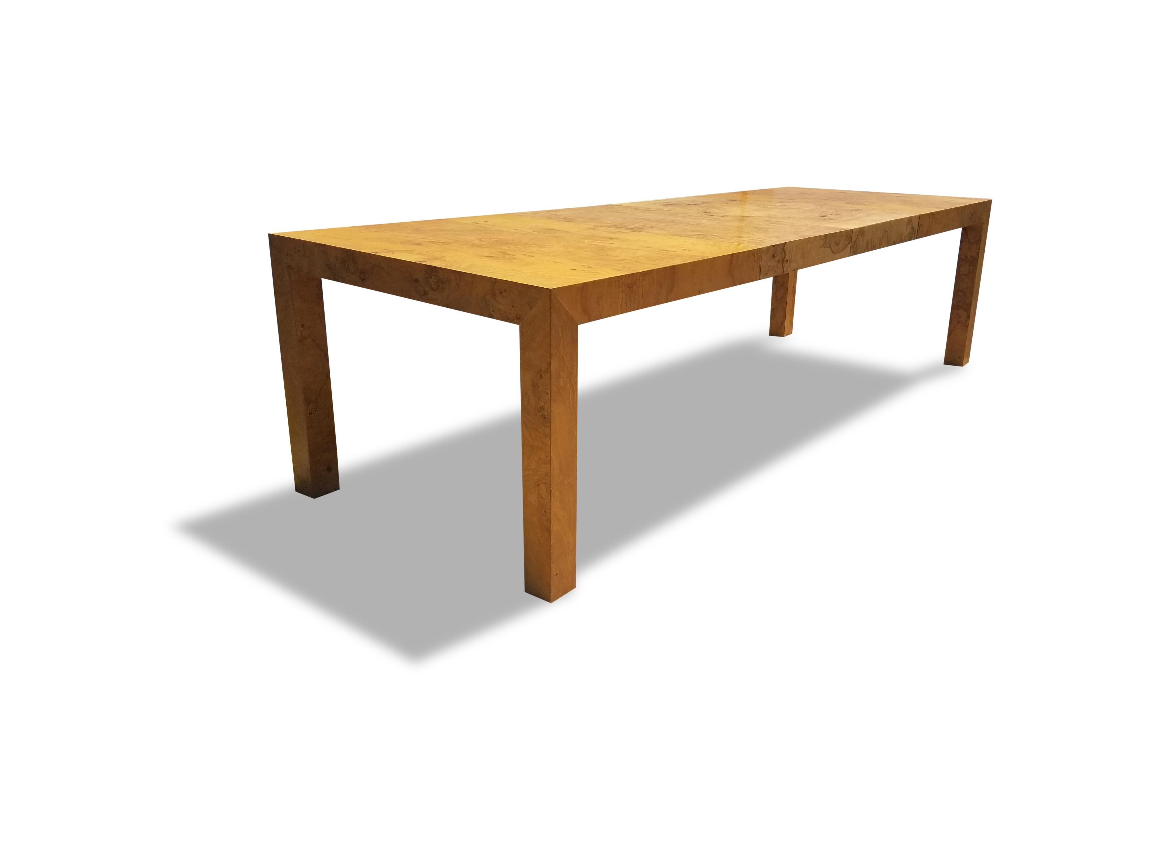 Milo Baughman for Thayer Coggin Burlwood Dining Table 2