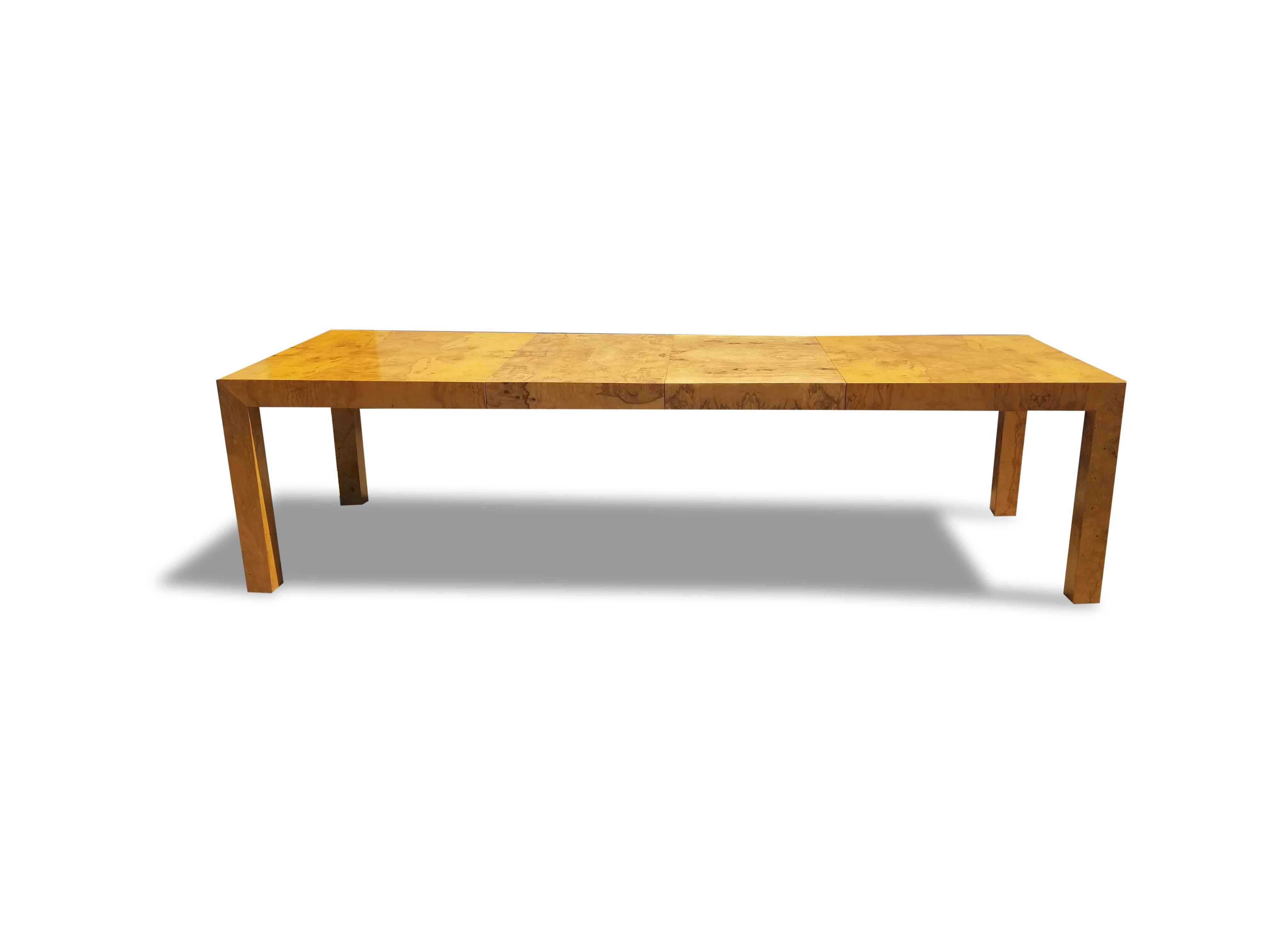 Milo Baughman for Thayer Coggin Burlwood Dining Table 3
