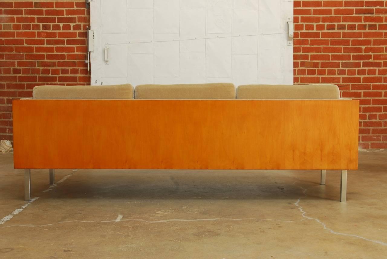 Milo Baughman for Thayer Coggin Case Sofa with Mohair 7