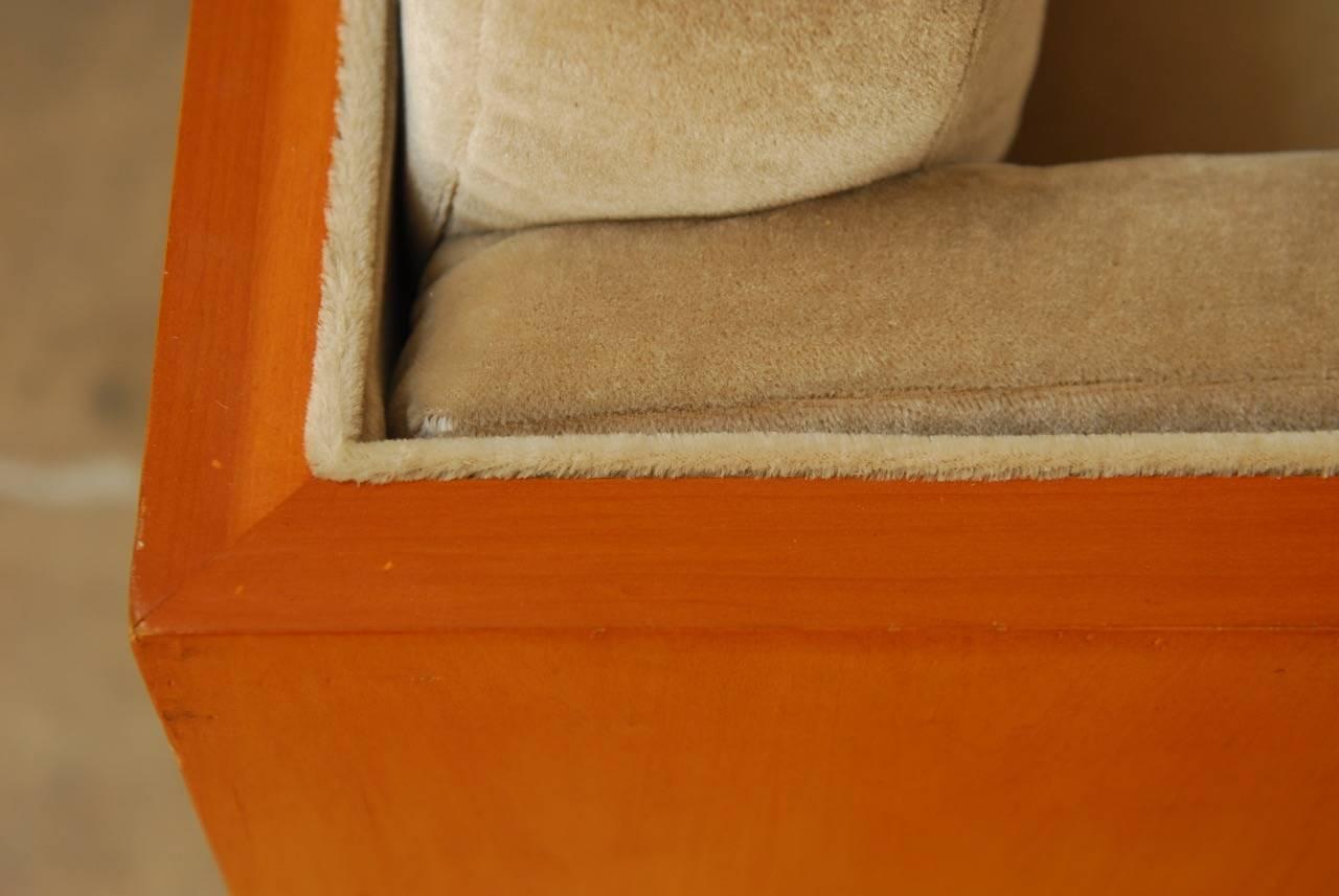 Milo Baughman for Thayer Coggin Case Sofa with Mohair 8