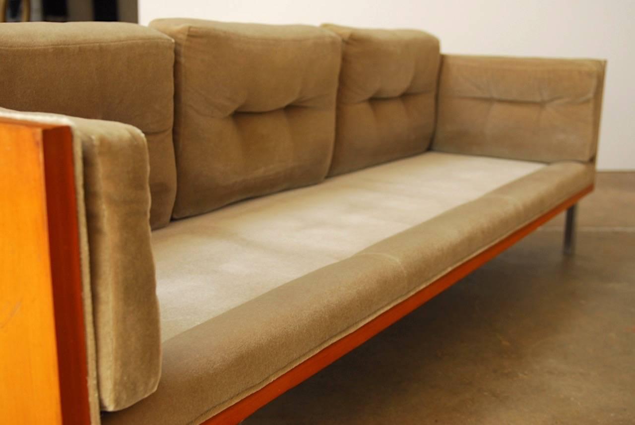 Milo Baughman for Thayer Coggin Case Sofa with Mohair 9