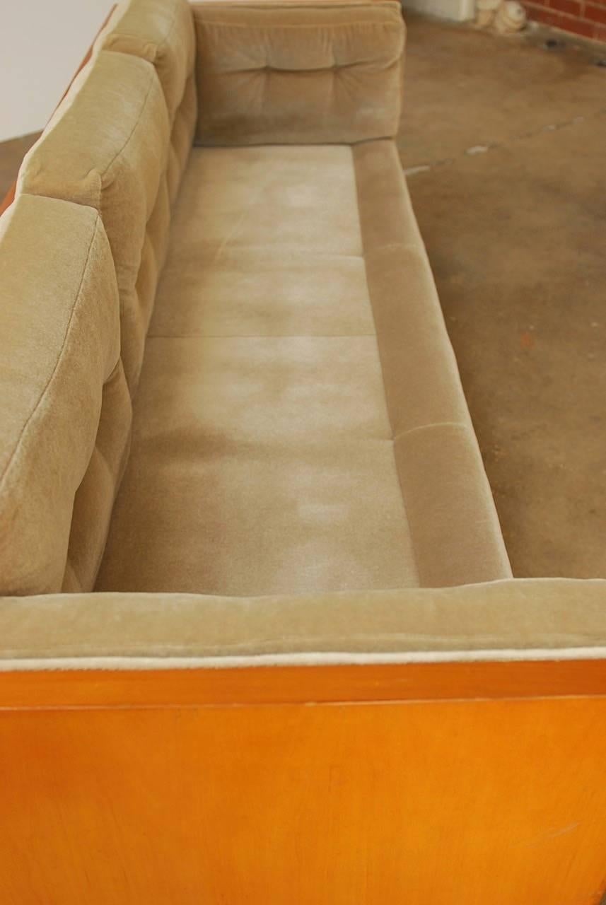 Milo Baughman for Thayer Coggin Case Sofa with Mohair 10