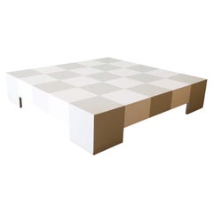 Milo Baughman for Thayer Coggin Checkerboard Low Coffee Table 1969