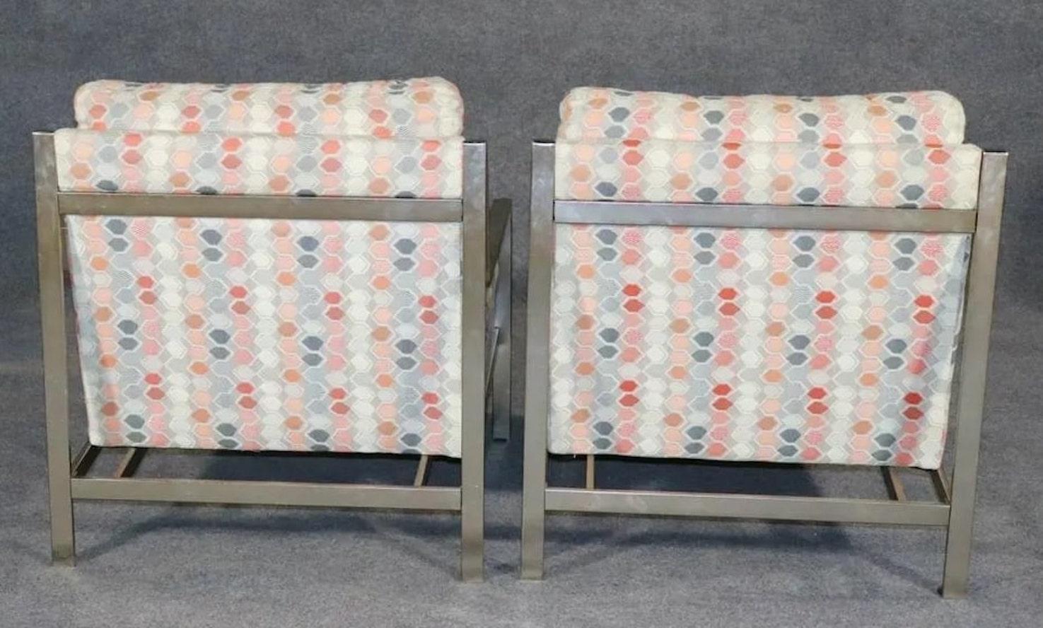 20th Century Milo Baughman for Thayer Coggin Chrome Chairs For Sale